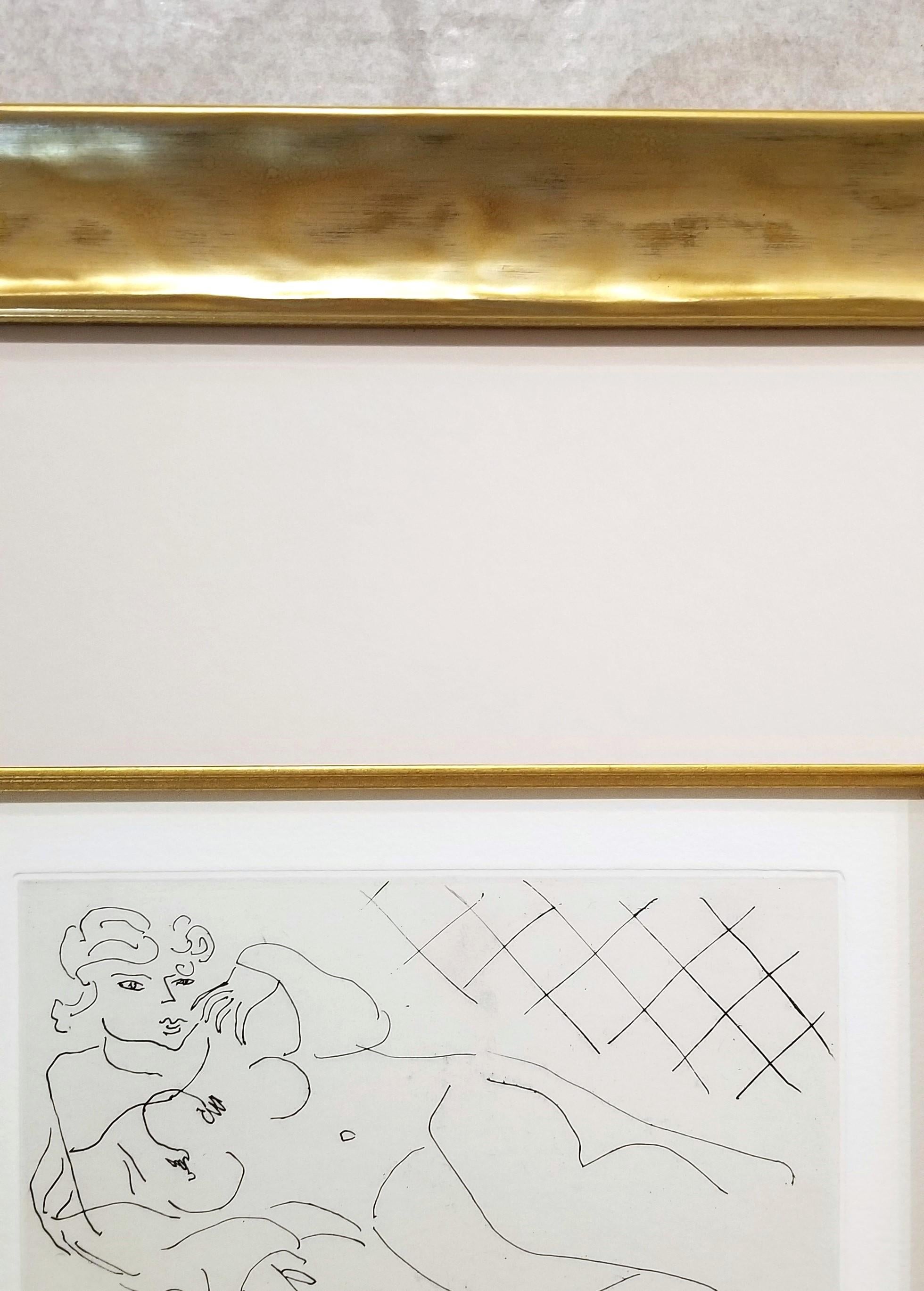 Figure Allongée devant un Carrelage (Figure Lying in front of a Tiled Floor) 4