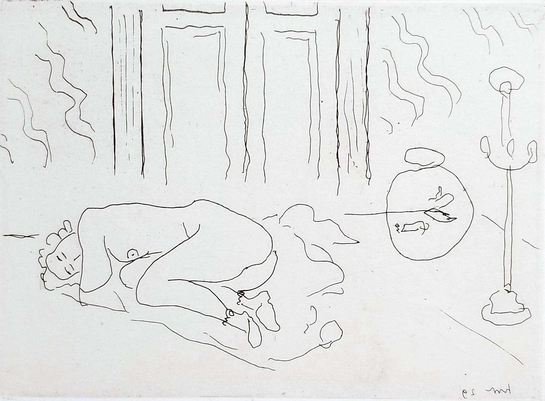 Nude Print di Henri Matisse - Figure Endormie dans un Intérieur (Interior with Sleeping Figure) /// Matisse