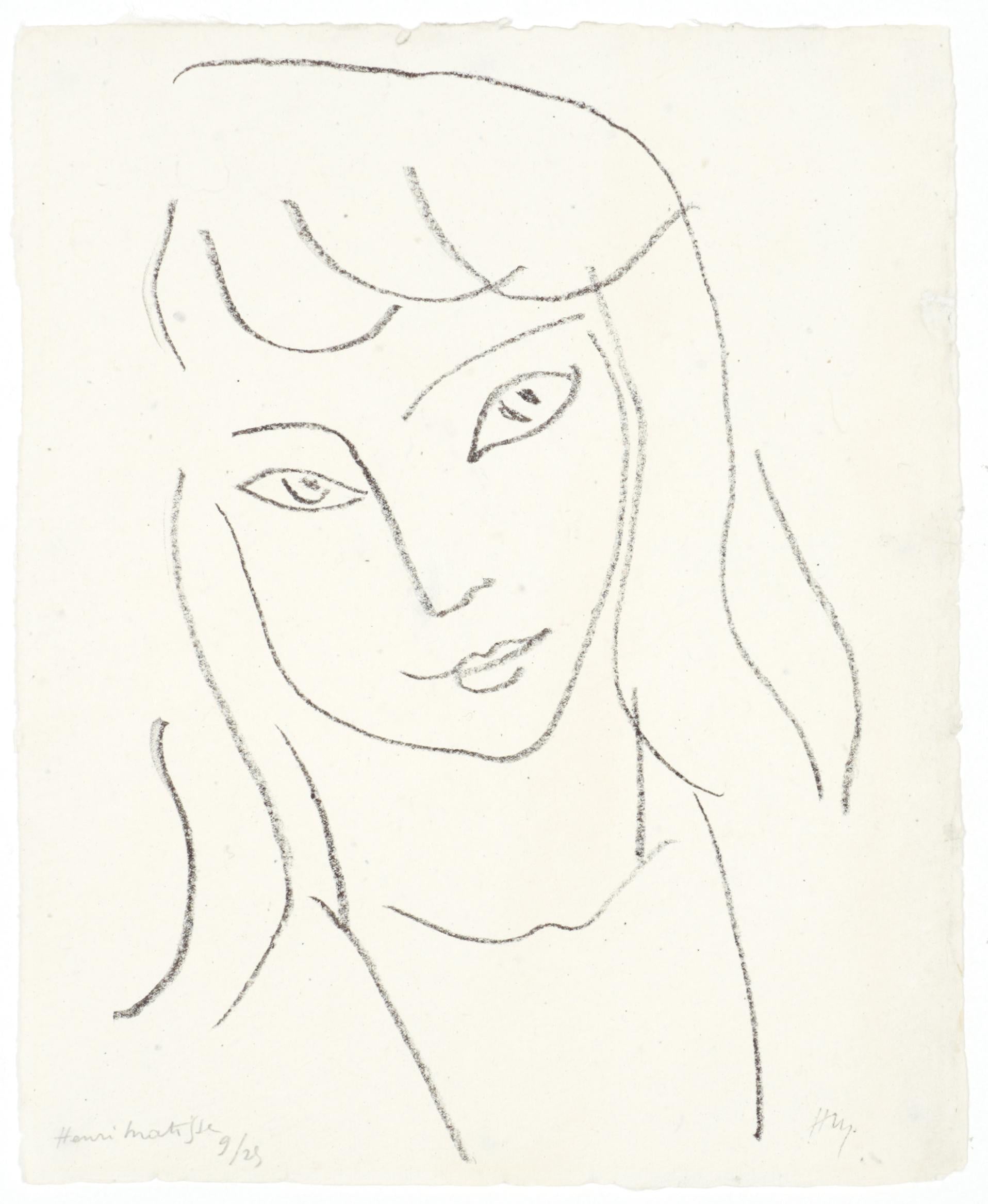 Henri Matisse Portrait Print - Fillette