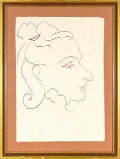 Florilège des Amours, 1948 Lithograph Print, Fauvist Style, Framed