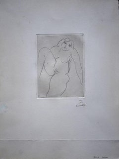 Frontal Nude, Right Leg Folded  Nu de face, jambe droite repliée, 1929