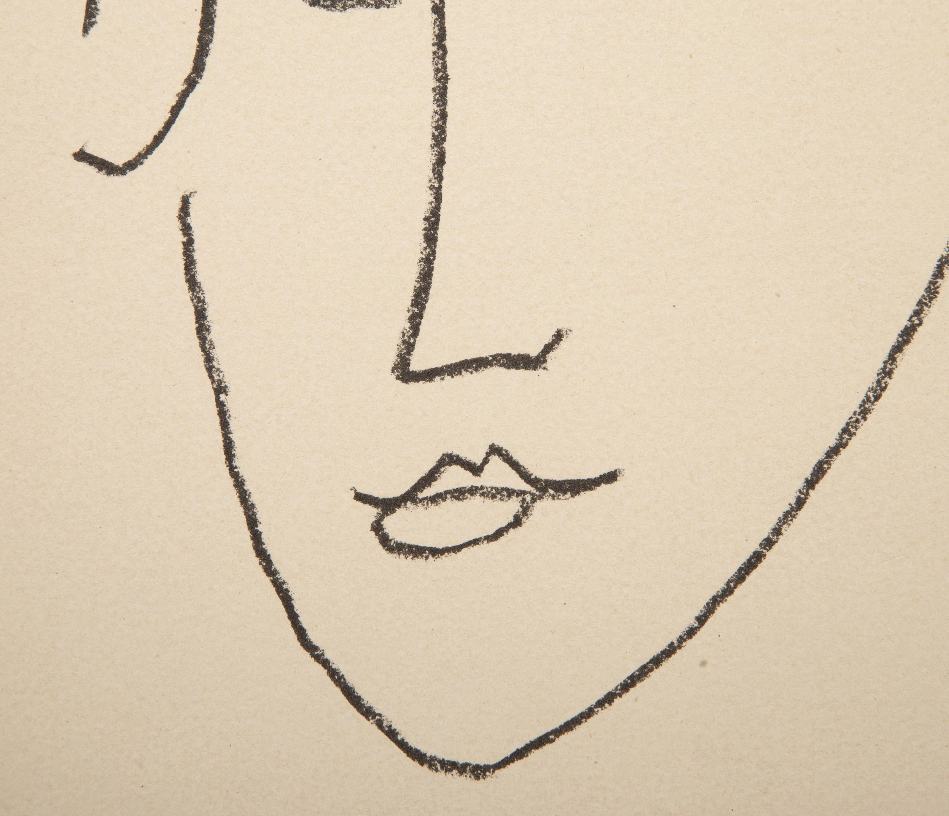 Head of a Woman, Lithograph by Henri Matisse 2