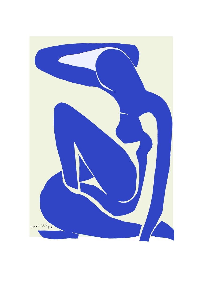Questa seconda edizione del Nudo blu I di Henri Matisse è una stampa autorizzata in edizione aperta, ricreata con il permesso dell'Estate of Henri Matisse. L'eccezionale qualità di stampa conserva l'audacia e la vivacità del ritaglio originale di