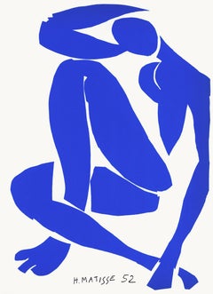 Henri Matisse, Nu bleu III, extrait des Dernières œuvres de Matisse, 1958 (after)