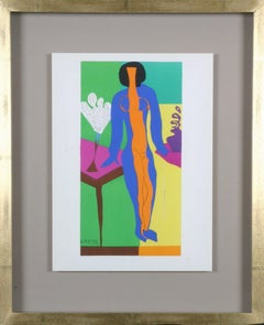 Henri Matisse : Lithographies en couleur d'après les découpes, Impression encadrée, 1958 