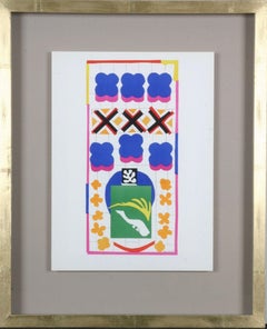 Henri Matisse : Lithographies en couleur d'après les découpes, Impression encadrée, 1958 