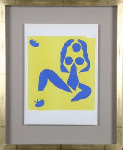 Henri Matisse : Lithographies en couleur d'après les découpes, Impression encadrée, 1958 