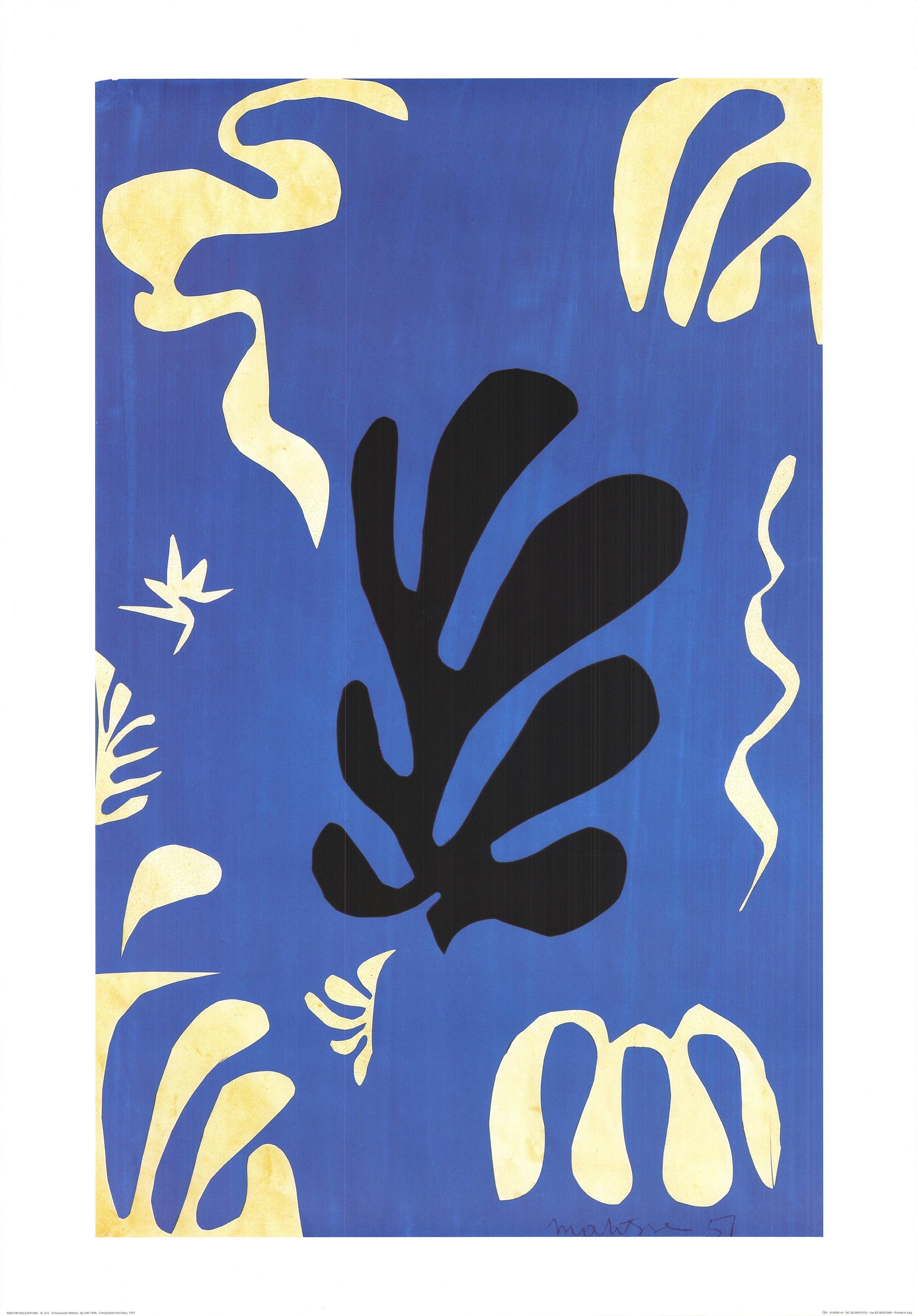 Impreso en Italia por Egim en 1996, basado en la obra original de Matisse de 1951. 

Tamaño del papel: 39,25 x 27,5 pulgadas ( 99,695 x 69,85 cm )
Tamaño de la imagen: 34,5 x 21,75 pulgadas ( 87,63 x 55,245 cm )
Enmarcado: No
Estado: A: