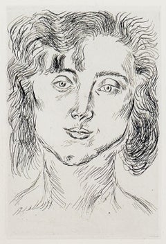 Henri Matisse Gravure, post-impressionniste, 1920, Portrait de Mlle Marguerite