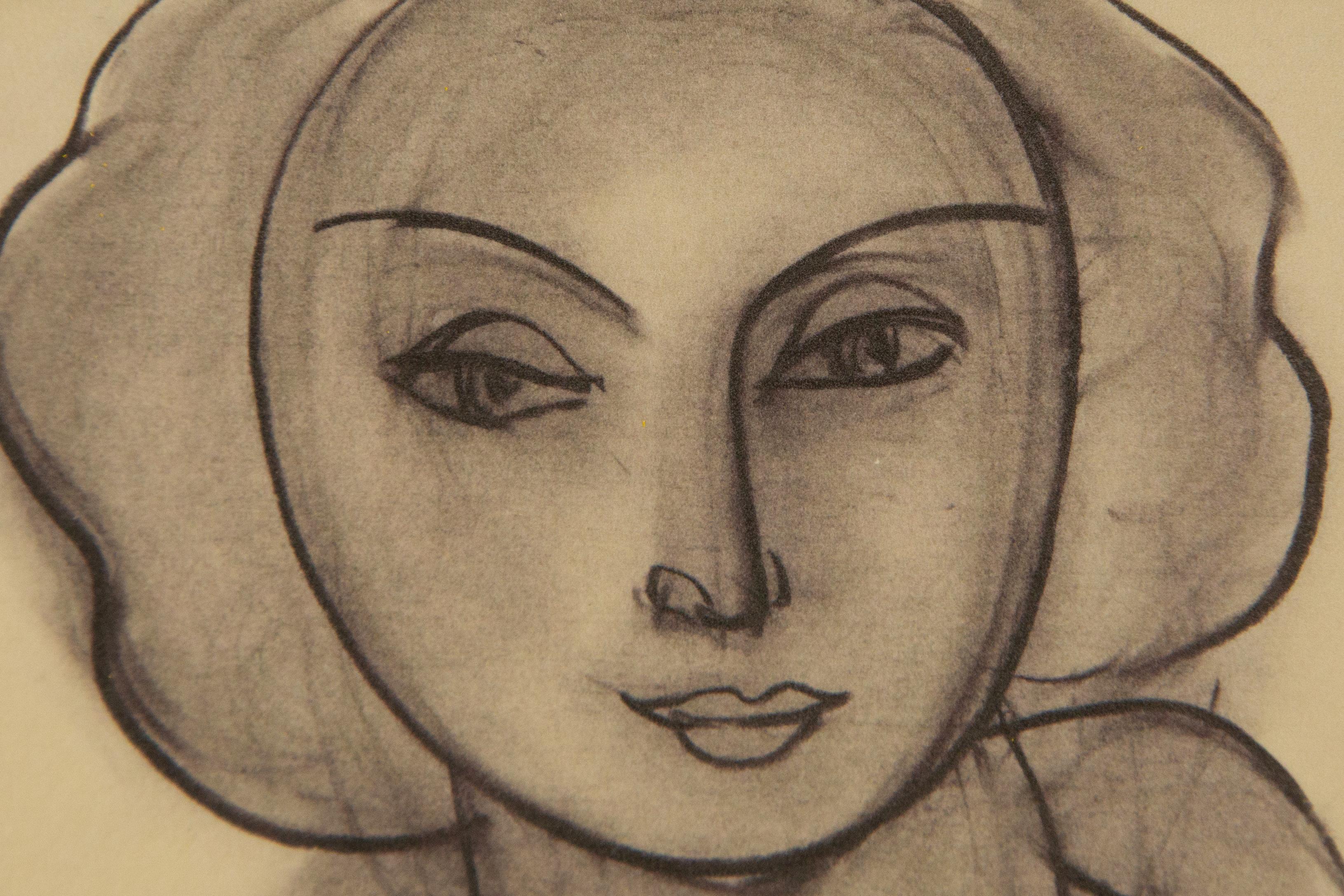 Henri Matisse ( French, 1869 - 1954 ) Portrait Limited Edition Etching For Sale 4