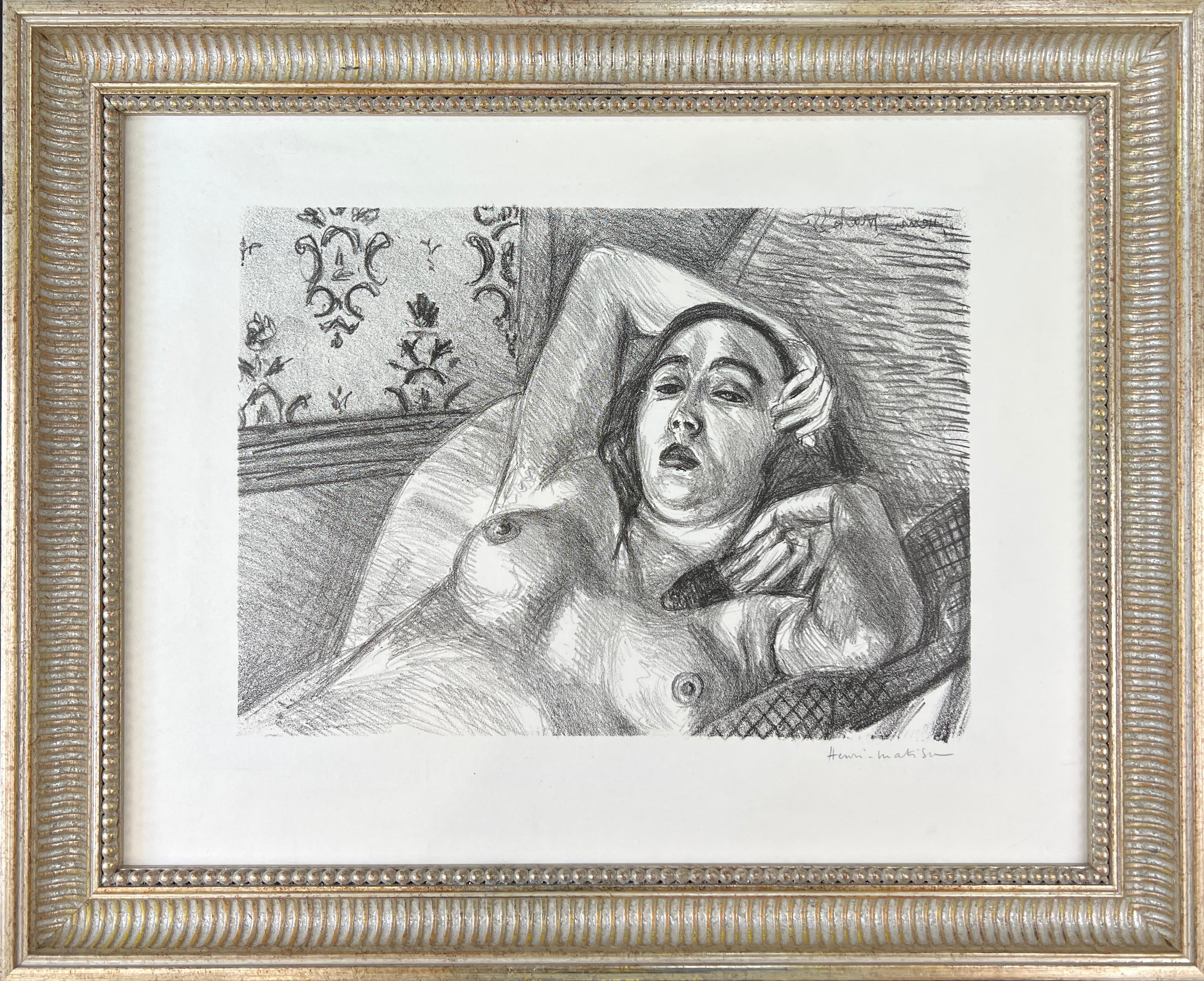 Henri Matisse – Le Repos du modèle - hand-signed lithograph - 1922