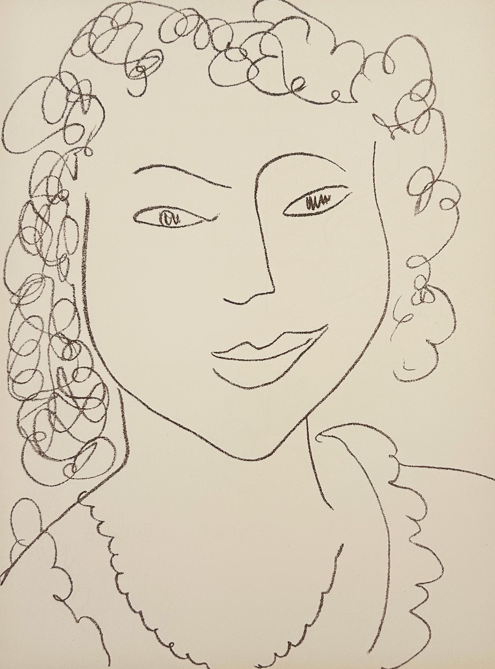Henri Matisse Lithograph, 1972, D'Apres Longus from Poesies Antillaises