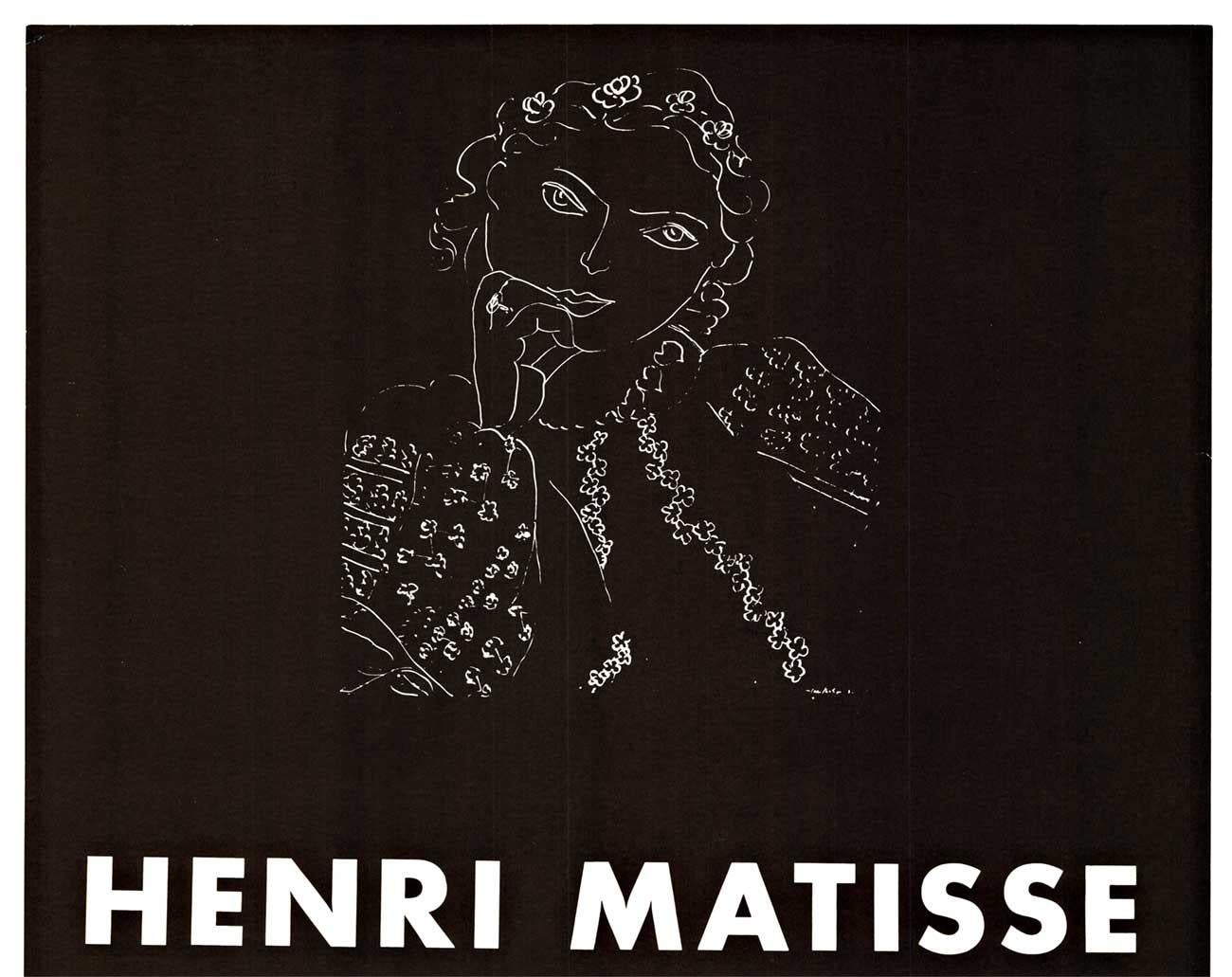 Henri Matisse Loan Exhibition vintage exhibition poster 