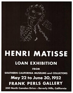 Henri Matisse Loan Exhibition Retro exhibition poster " Beverly Hills