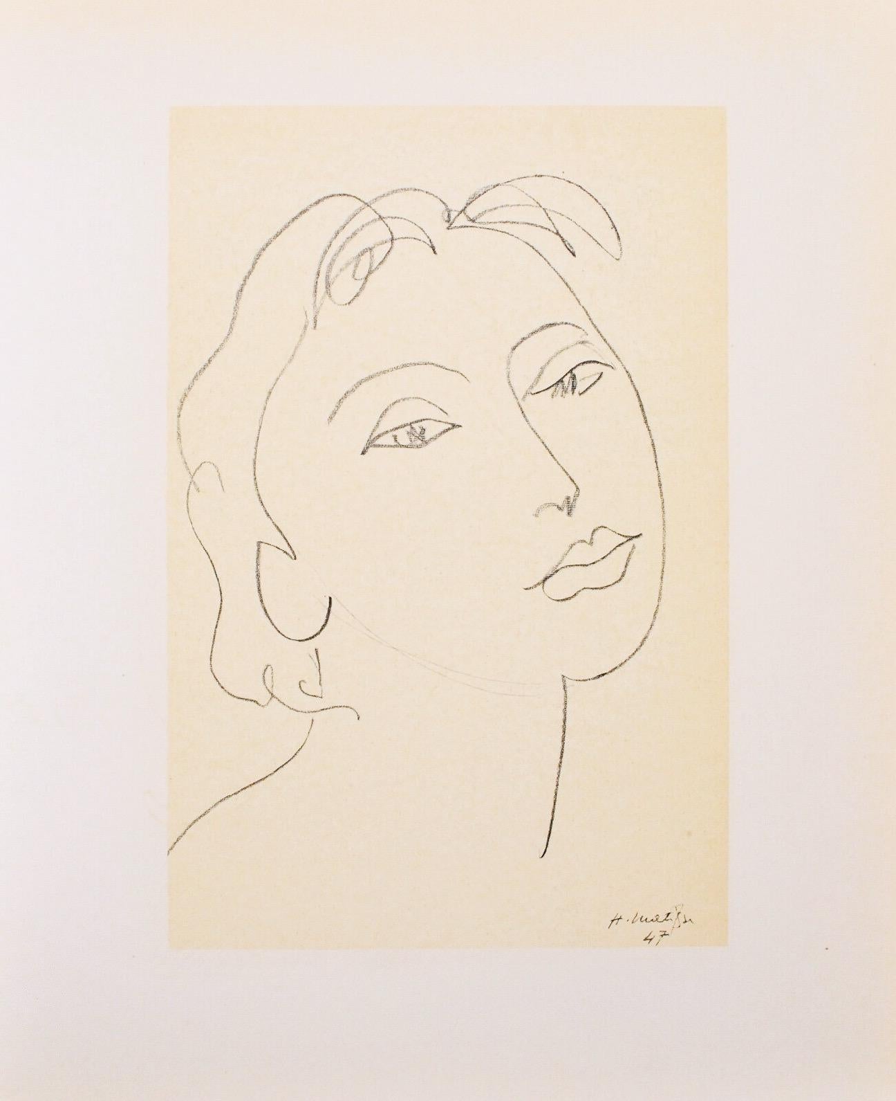 Henri Matisse, Miss D.A., from Portraits by Henri Matisse, 1954 (after) For Sale 4