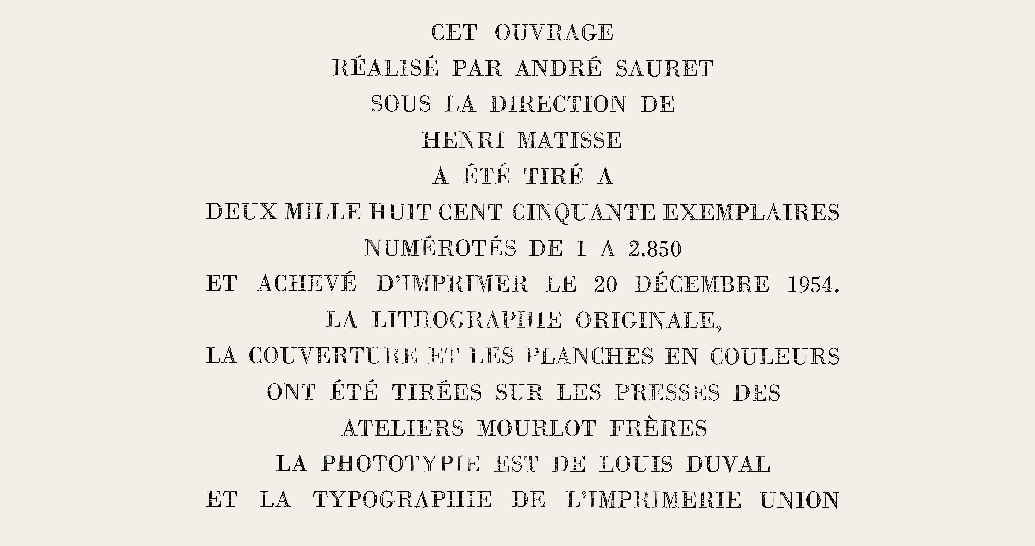 Henri Matisse, Miss D.A., from Portraits by Henri Matisse, 1954 (after) For Sale 7