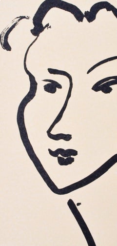 Henri Matisse, Frau Monique Mercier, Porträts von Henri Matisse, 1954 (after)