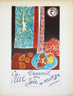 Henri Matisse-Nice Travail & Joie-12.5" x 9.25"-Lithograph-1959-Modernism