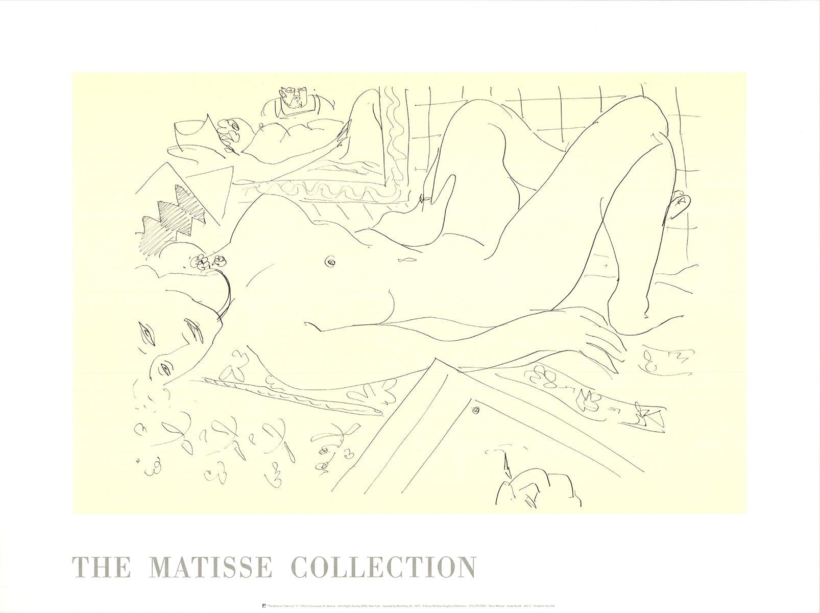 Henri Matisse "Modello nudo" Vintage