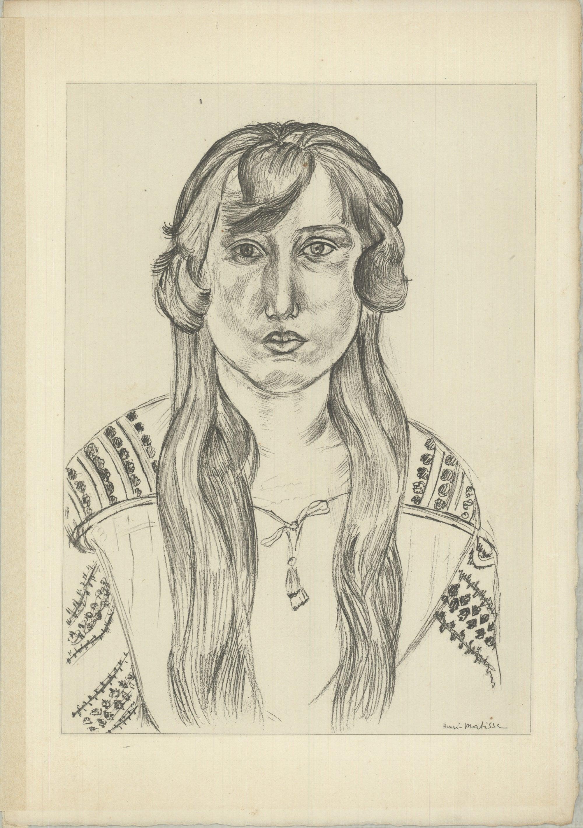 HENRI MATISSE Planche XL, 1920, Lithograph FIRST EDITION - Print by Henri Matisse
