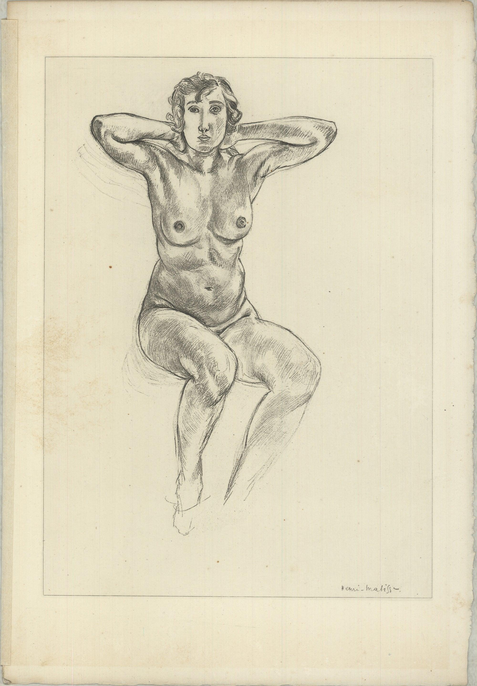 HENRI MATISSE Planche XLII, 1920 FIRST EDITION - Print by Henri Matisse