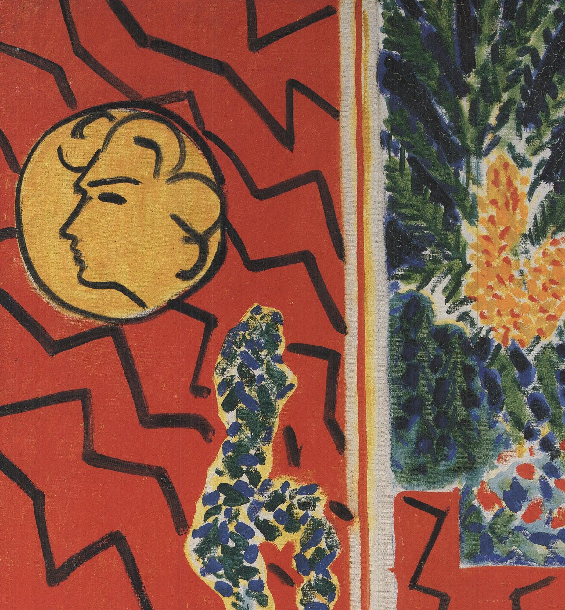 Henri Matisse 'Rotes Interieur: Stilleben auf einem blauen Tisch