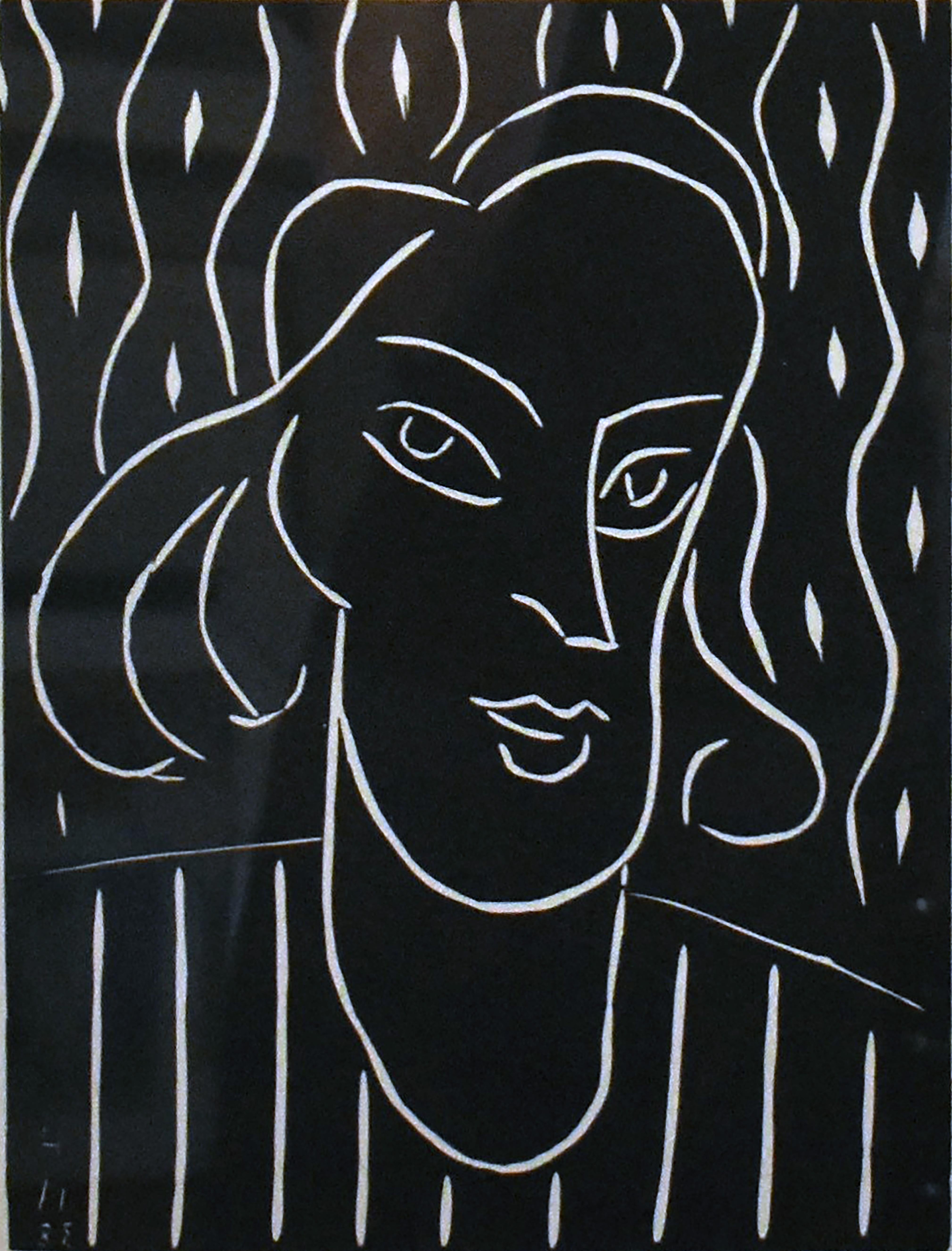 Künstler: Henri Matisse
Titel: Teeny
Portefeuille: Andere Portfolios
Medium: Linolschnitt
Datum: 1938
Auflage: Unnumeriert
Rahmengröße: 19" x 16 1/4"
Blattgröße: 12 1/4" x 9 1/2"
Bildgröße: 11 7/8" x 8 15/16"
Unterschrift: Auf dem Schild
Referenz: