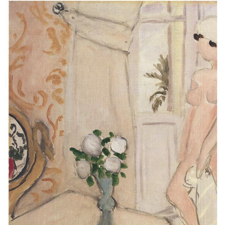Henri Matisse 'La giovane ragazza e il vaso di fiori o il nudo rosa' Litografia del 2007 2