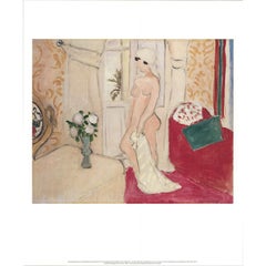 Henri Matisse 'La giovane ragazza e il vaso di fiori o il nudo rosa' Litografia del 2007