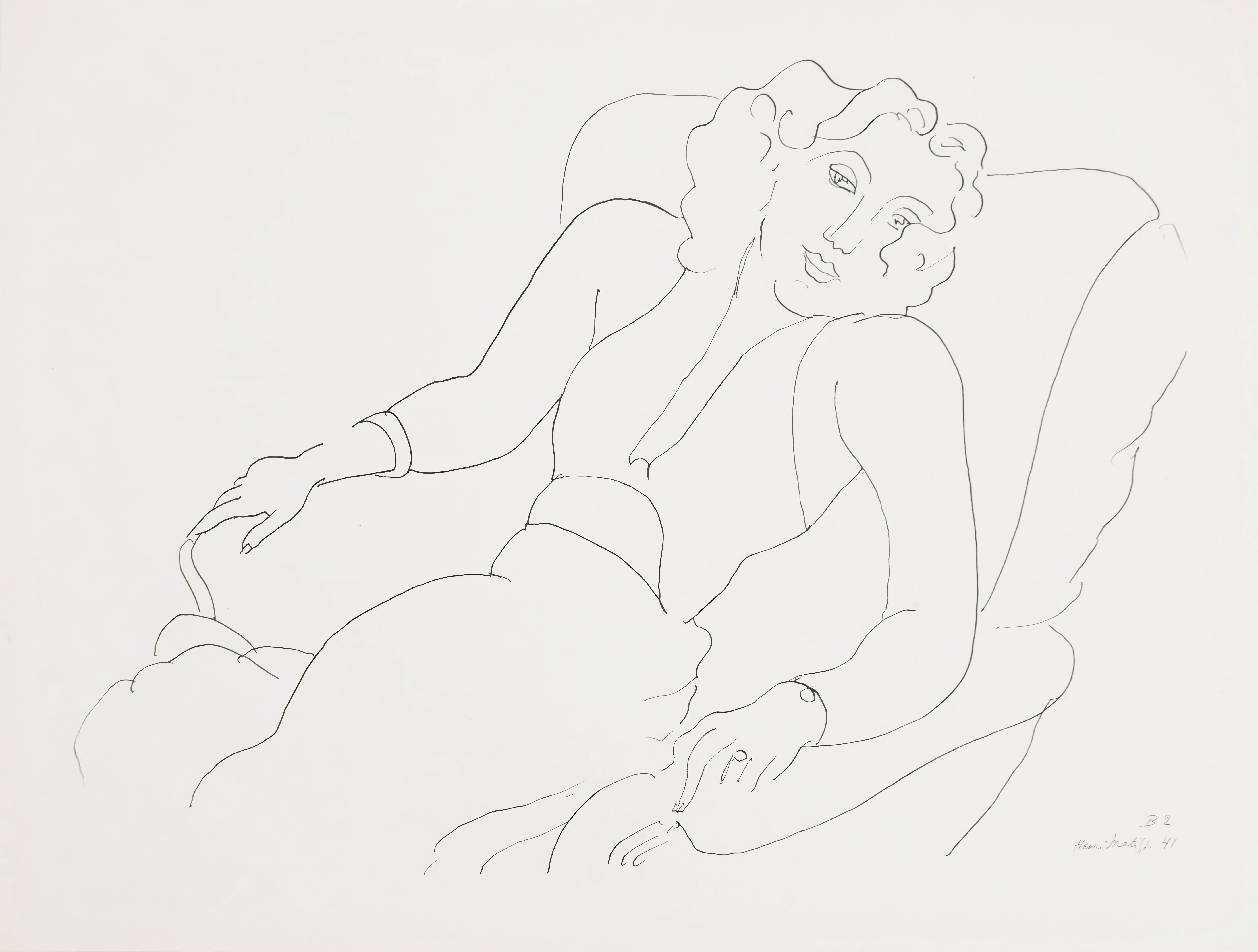 Title: Theme B 2
Year: February 7, 1943
Medium: Collotype on vélin pur fil paper
Size: 10.04 x 13.15 inches
Condition: Very good
Inscription: Signed in the plate, unnumbered
Publisher: Martin Fabiani, éditeur, Paris
Printer: Georges Duval,