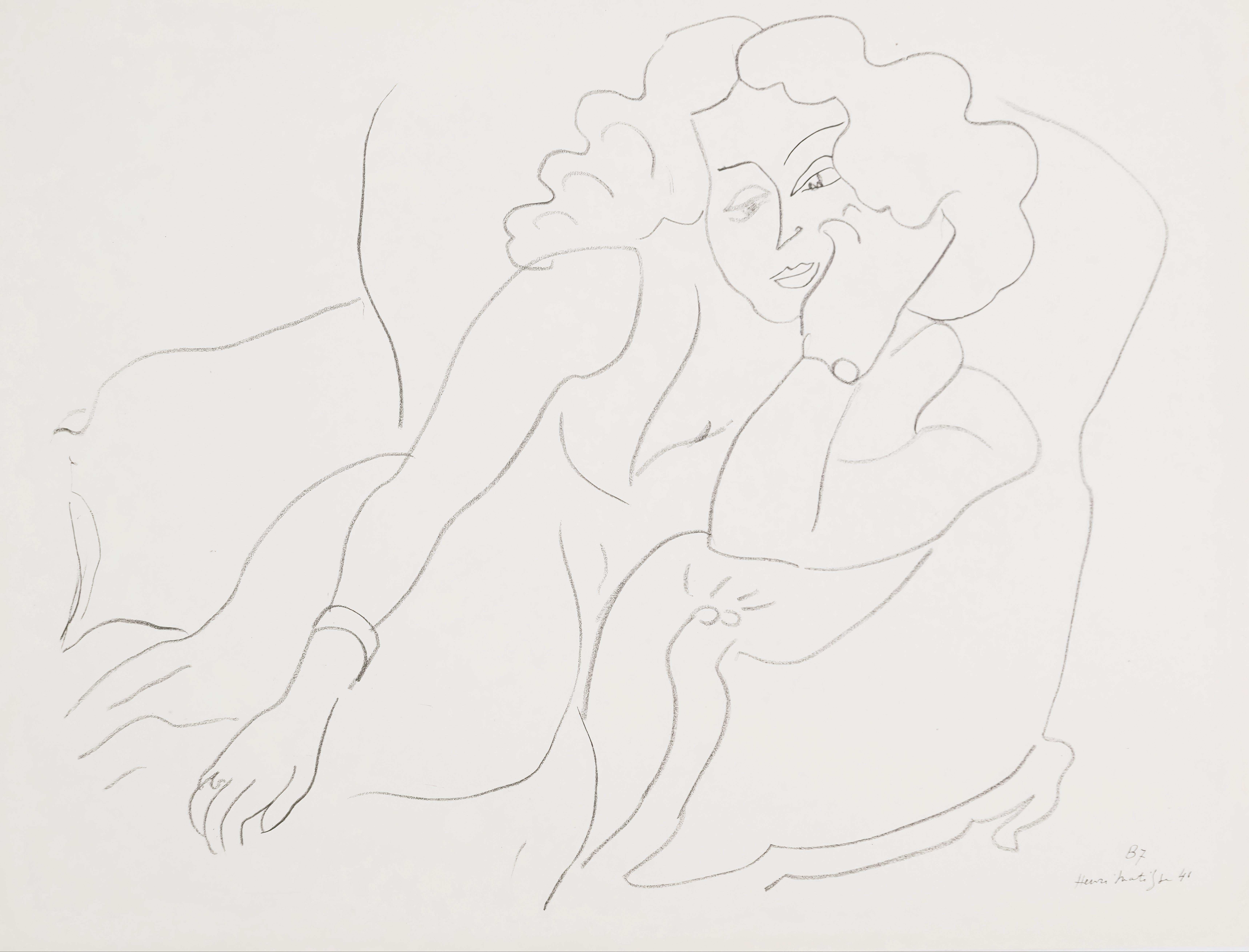 Title: Theme B 7
Year: February 7, 1943
Medium: Collotype on vélin pur fil paper
Size: 10.04 x 13.15 inches
Condition: Very good
Inscription: Signed in the plate, unnumbered
Publisher: Martin Fabiani, éditeur, Paris
Printer: Georges Duval,