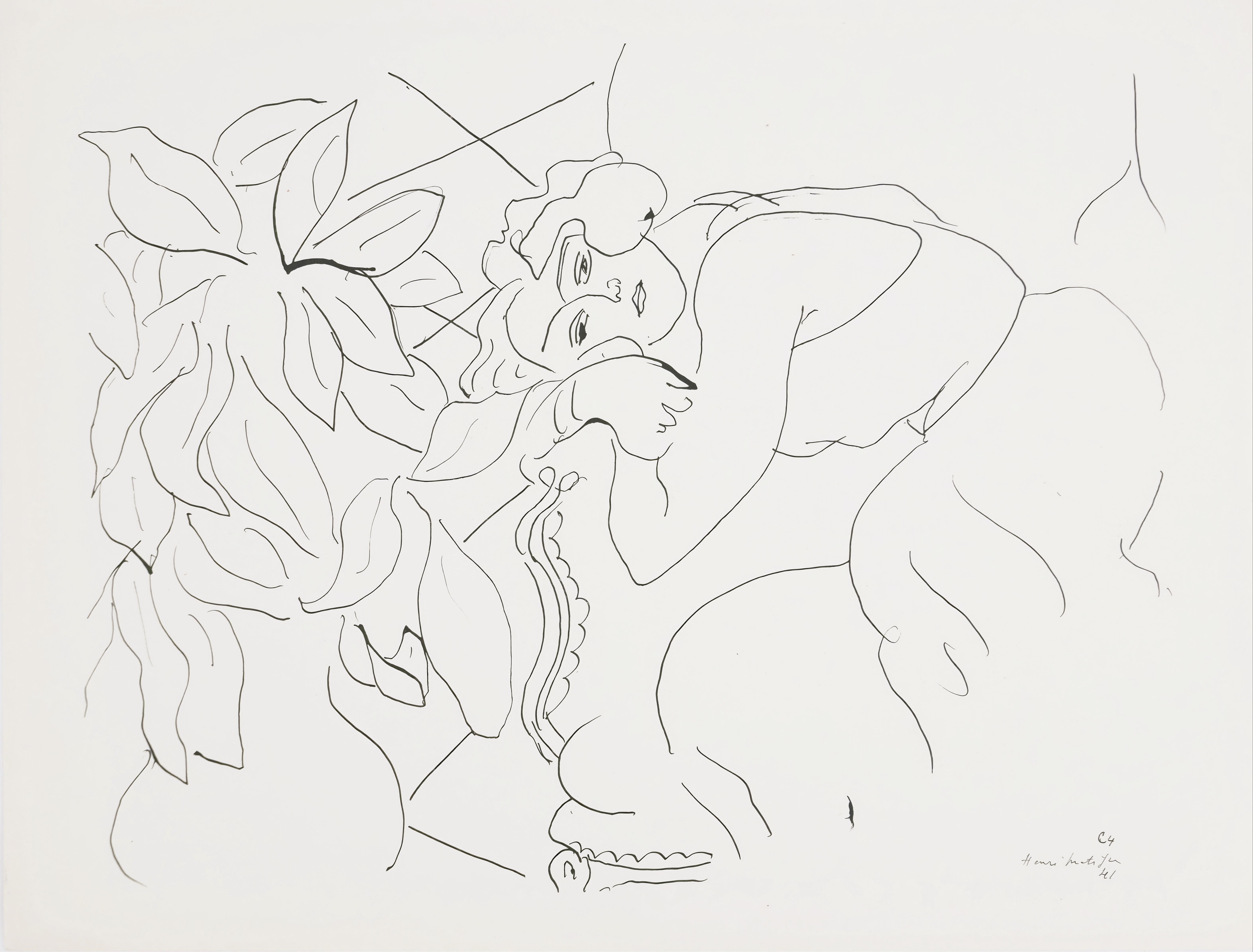 Henri Matisse, Theme C 4, from Themes and Variations, 1943 (after)