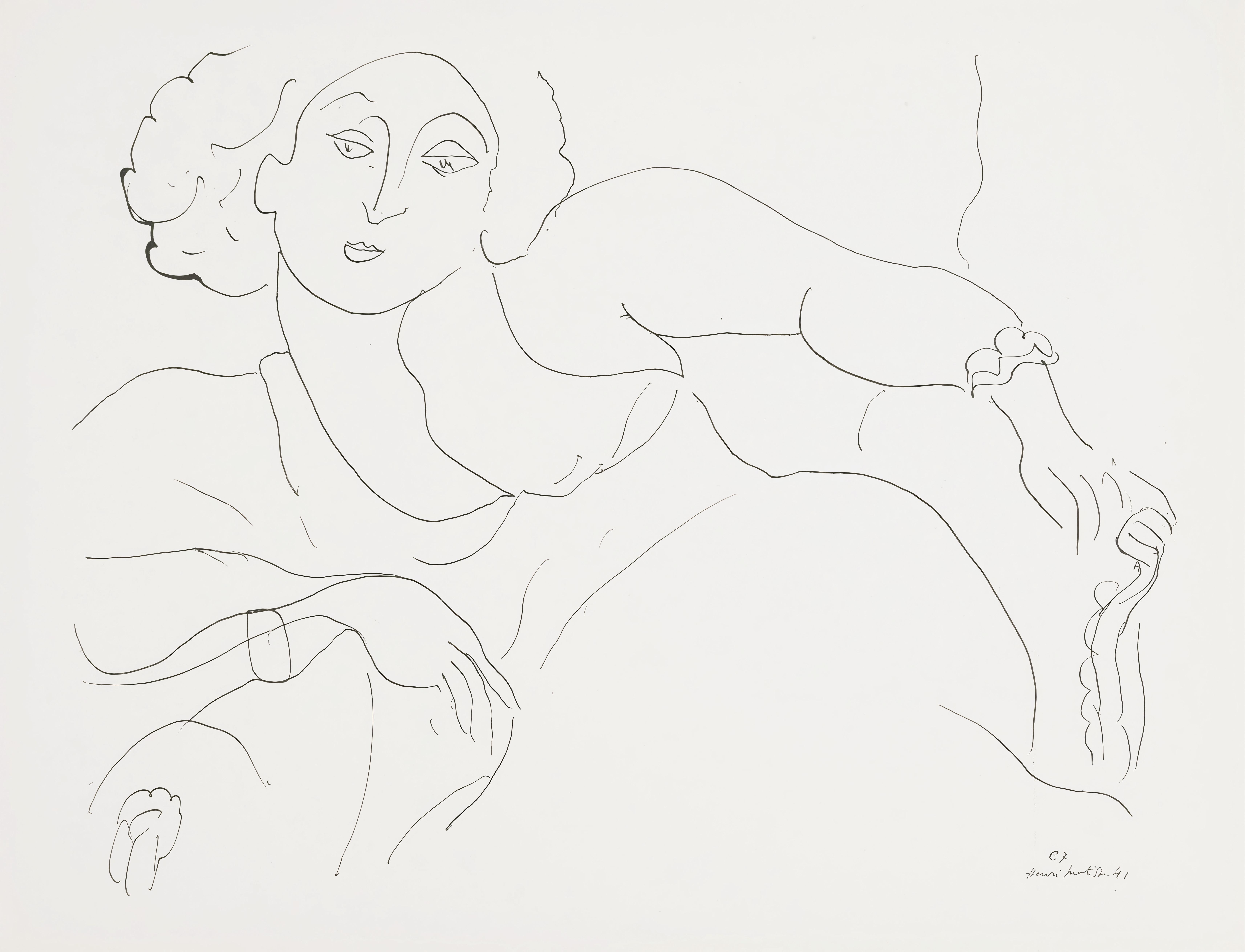 Henri Matisse, Theme C 7, from Themes and Variations, 1943 (after)
