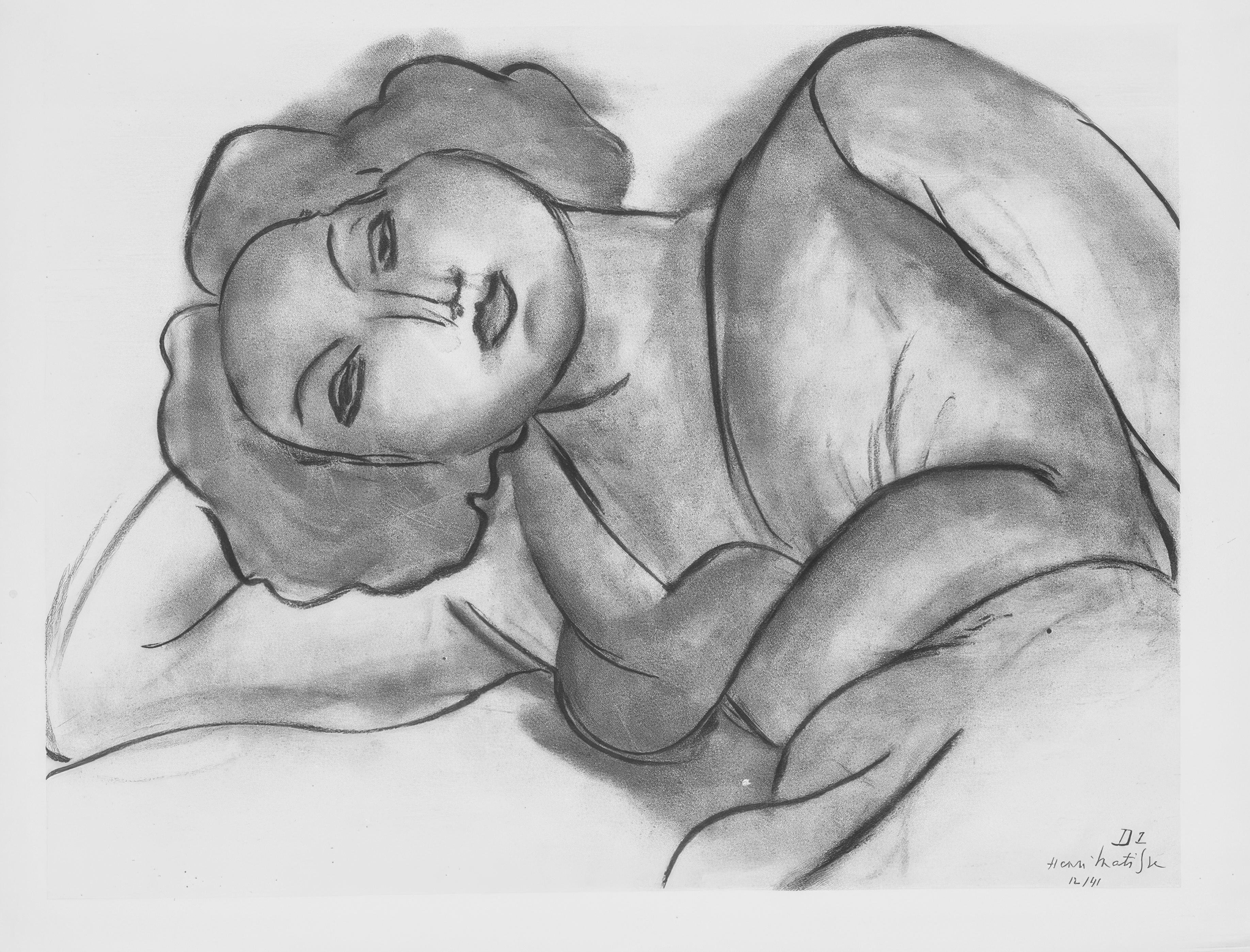 Henri Matisse, Thème D 1, extrait de « Thèmes et variations », 1943 (after) Henri Matisse
