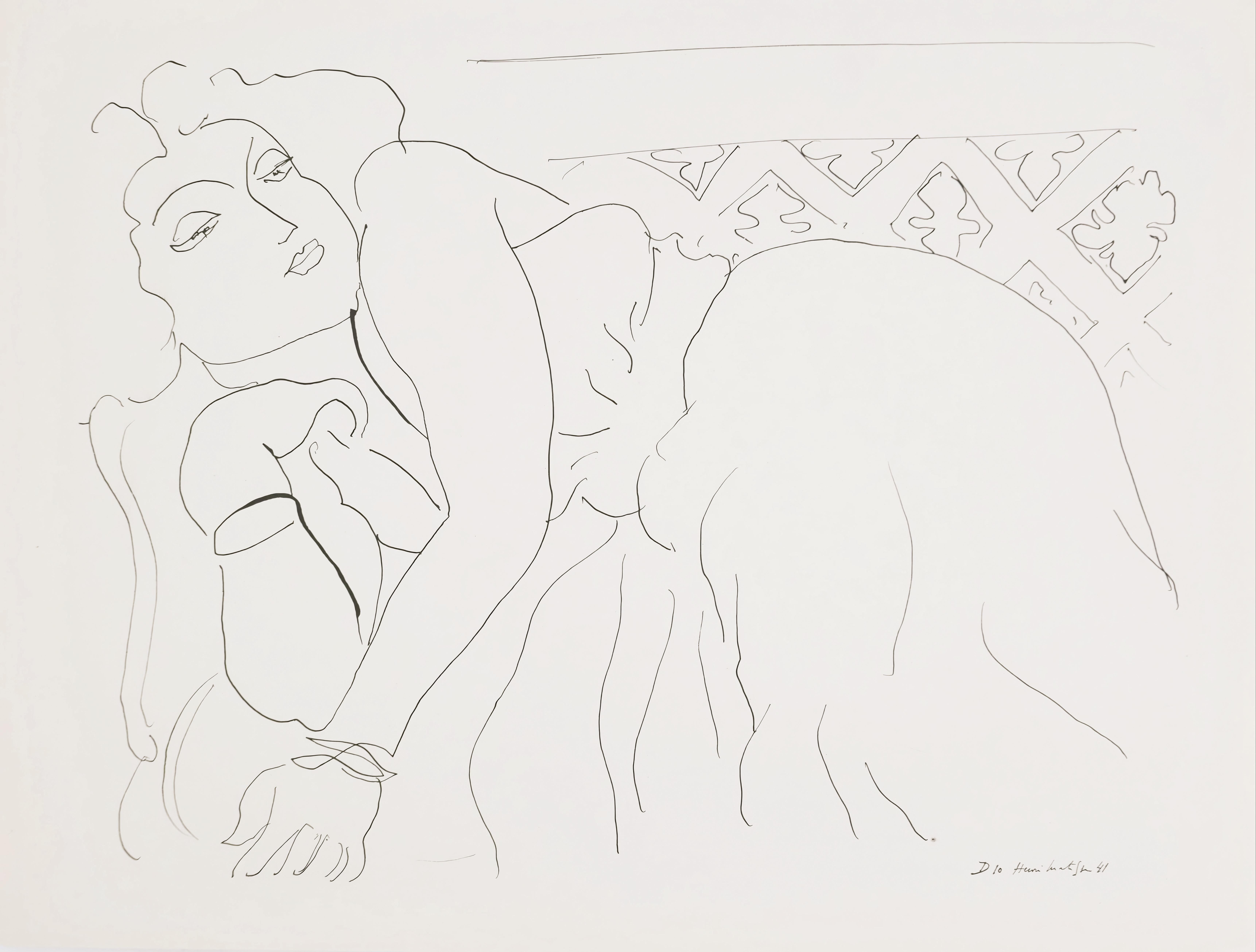 Henri Matisse, Theme D 10, from Themes and Variations, 1943 (after)