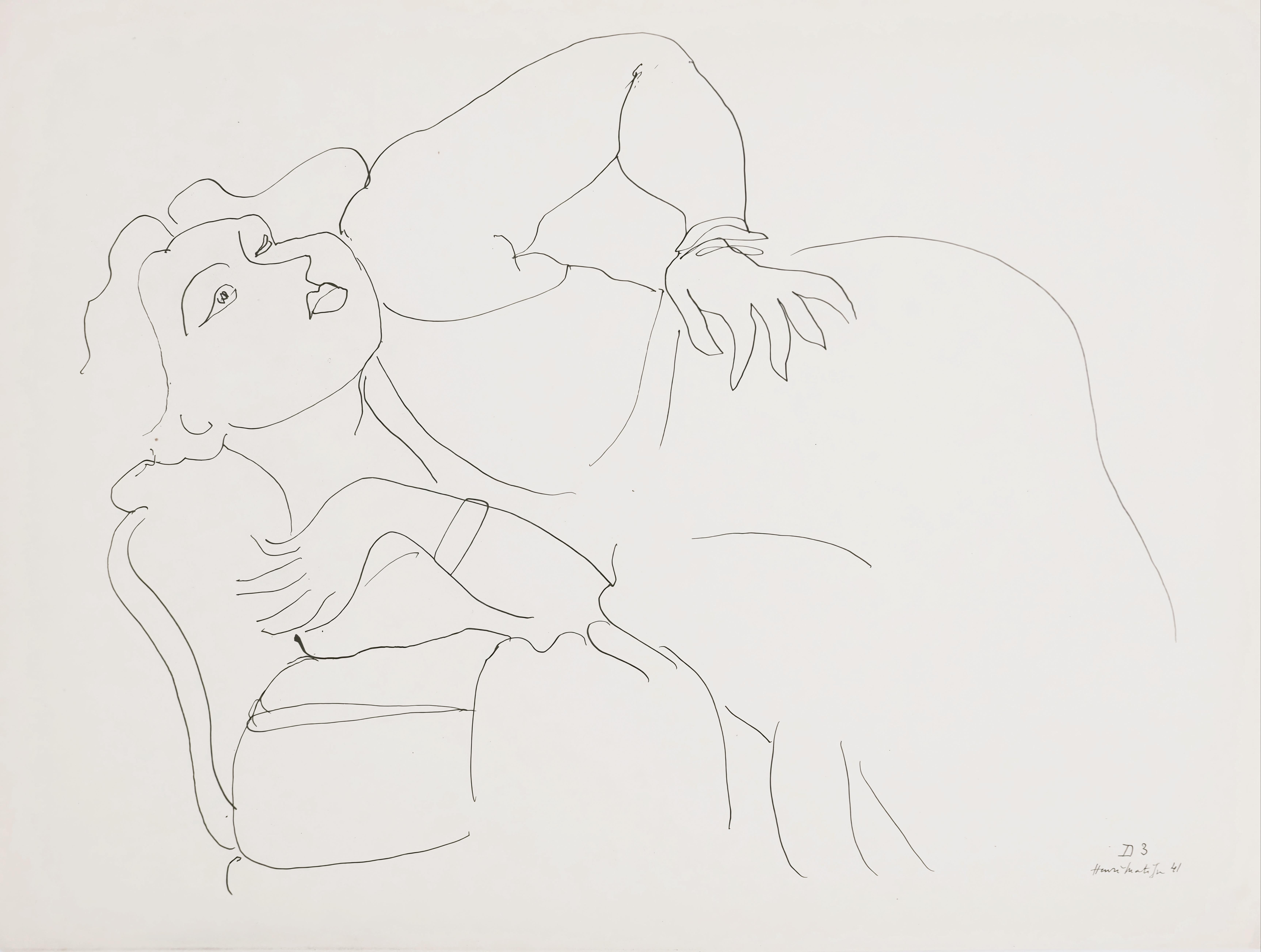 Henri Matisse, Theme D 3, from Themes and Variations, 1943 (after)