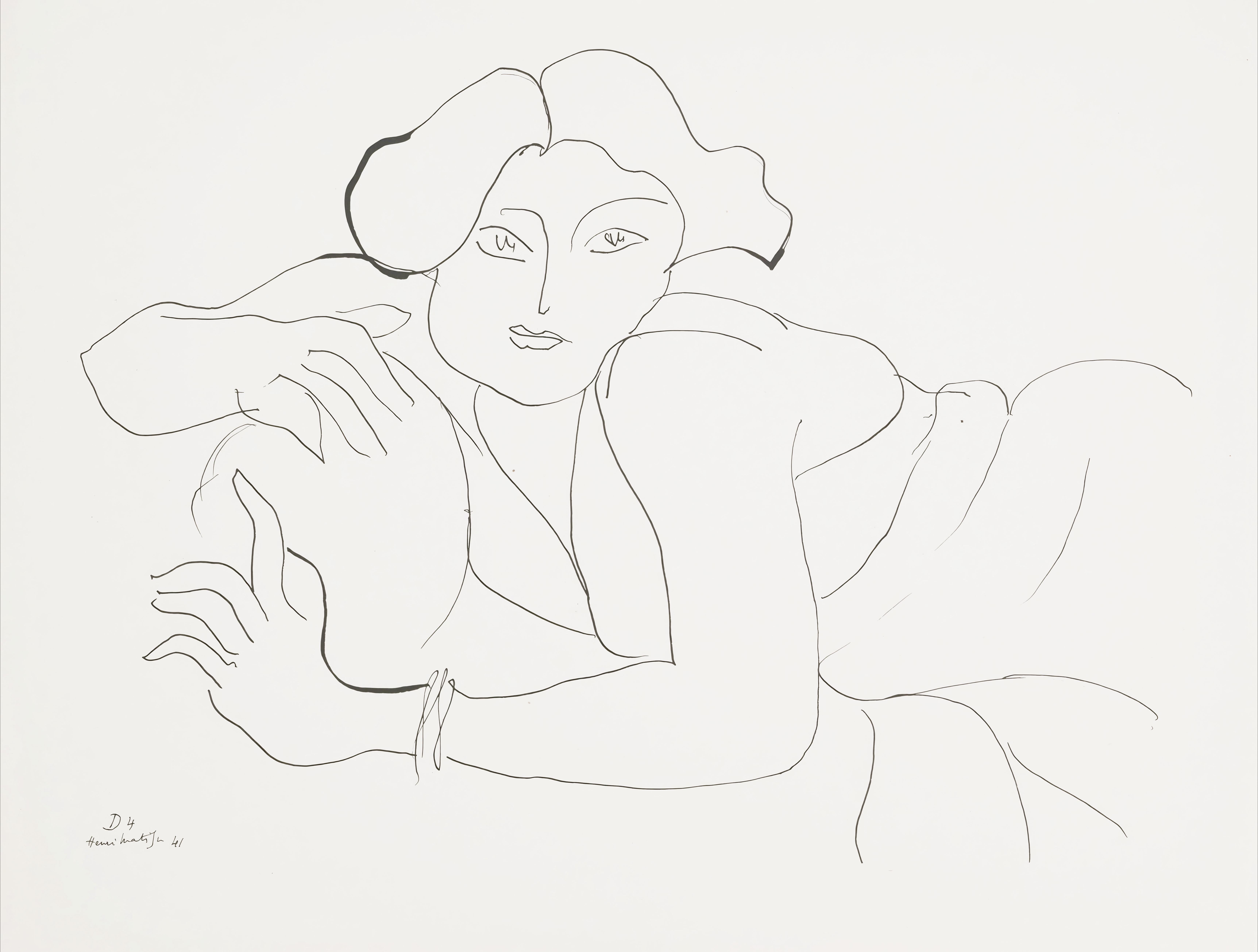 Title: Theme D 4
Year: February 7, 1943
Medium: Collotype on vélin pur fil paper
Size: 10.04 x 13.15 inches
Condition: Very good
Inscription: Signed in the plate, unnumbered
Publisher: Martin Fabiani, éditeur, Paris
Printer: Georges Duval,