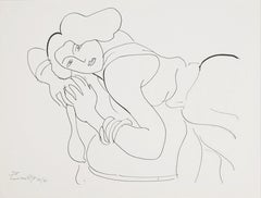 Henri Matisse, Thème D 5, extrait de « Thèmes et variations », 1943 (after)