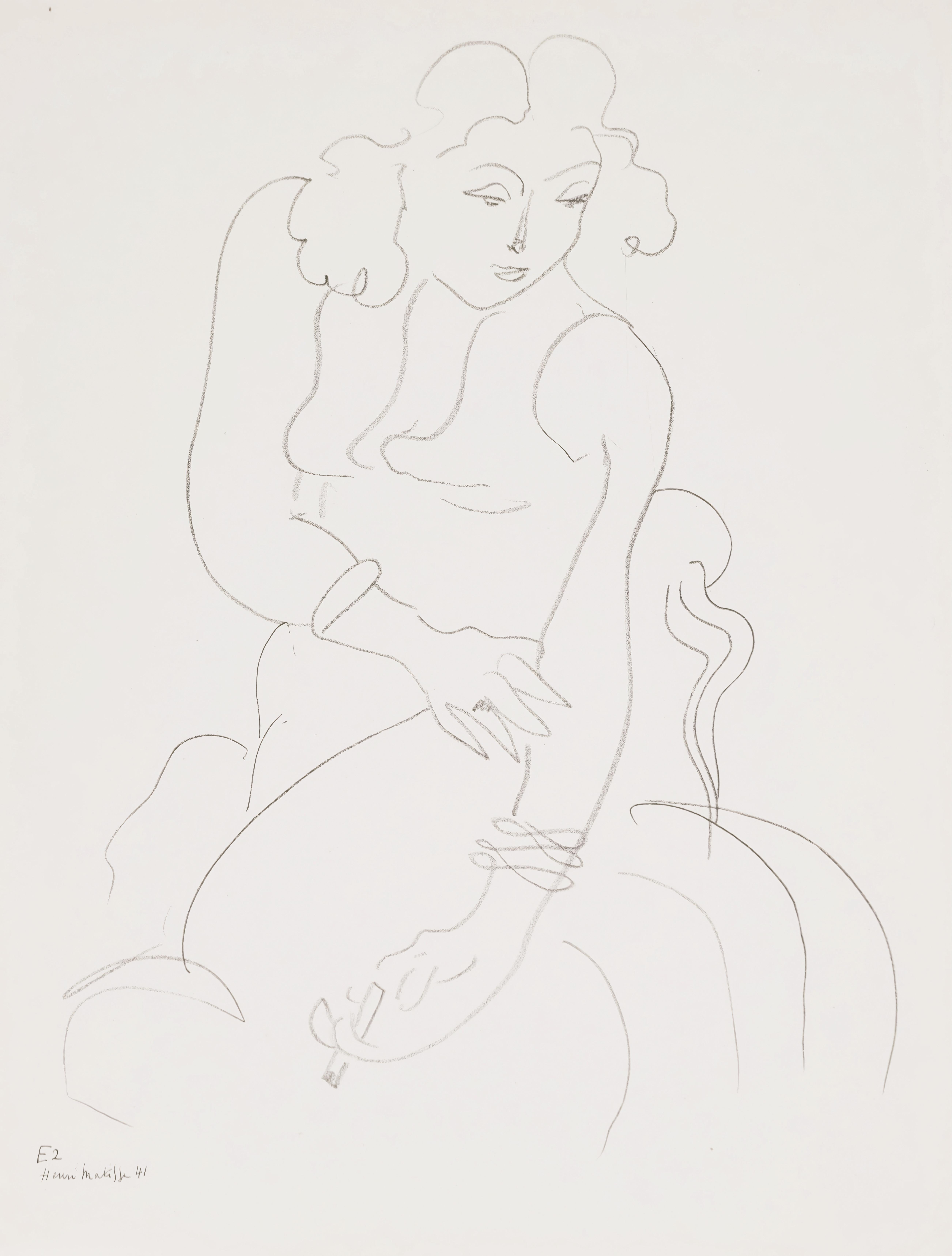 Henri Matisse, Theme E 2, from Themes and Variations, 1943 (after)