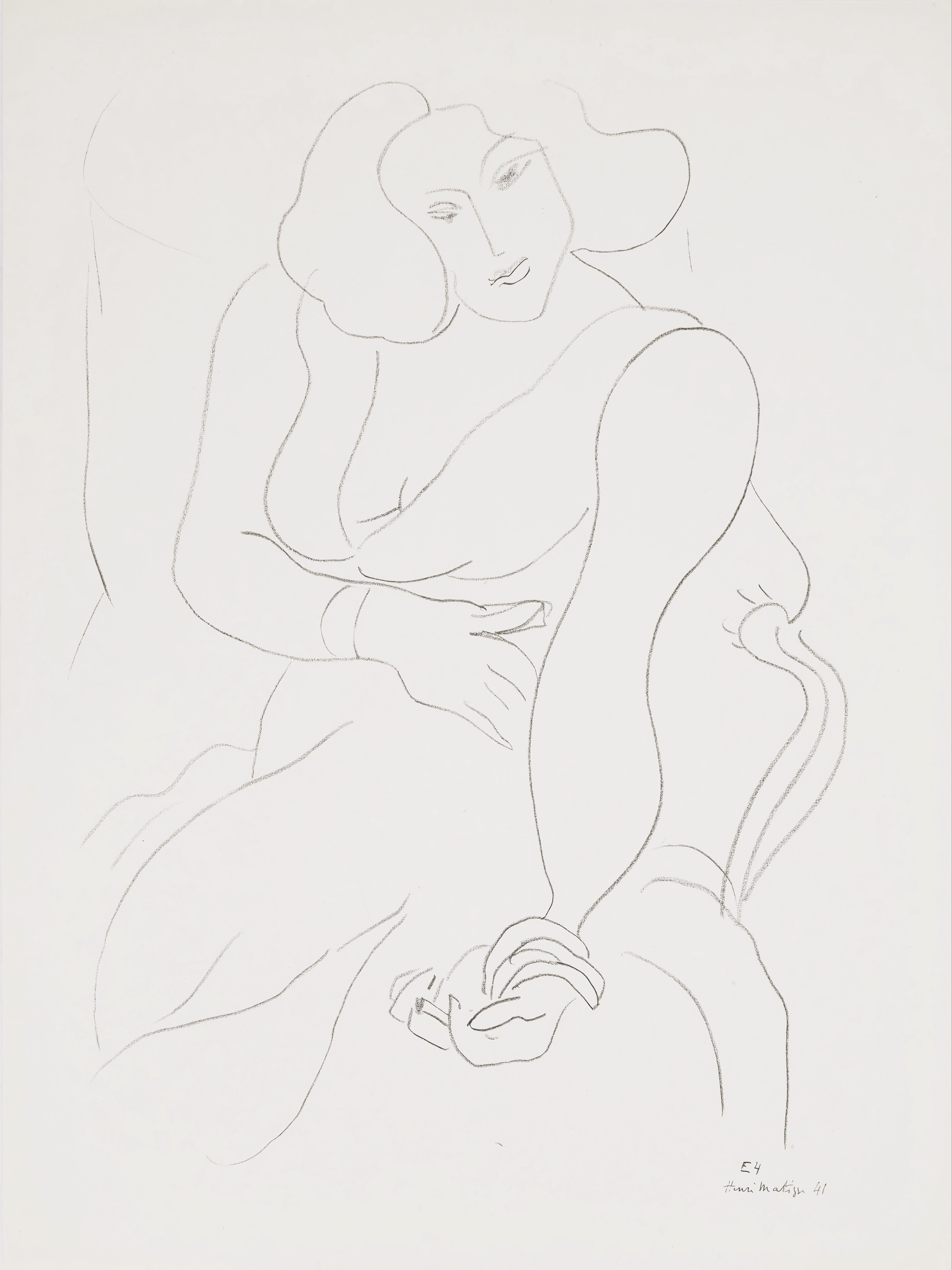 Henri Matisse, Theme E 4, from Themes and Variations, 1943 (after)