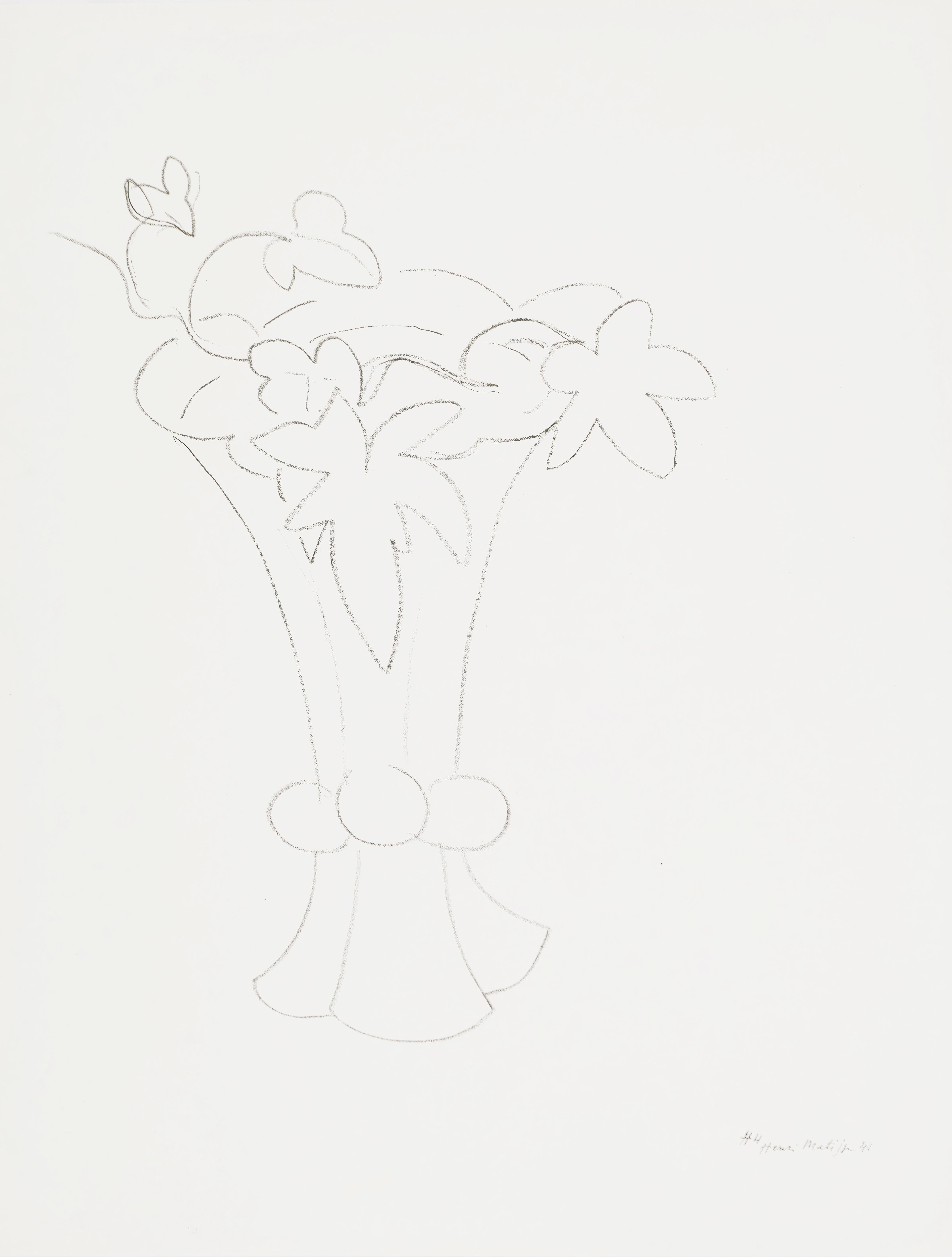 Henri Matisse, Thème H 4, extrait de « Thèmes et variations », 1943 (after) Henri Matisse