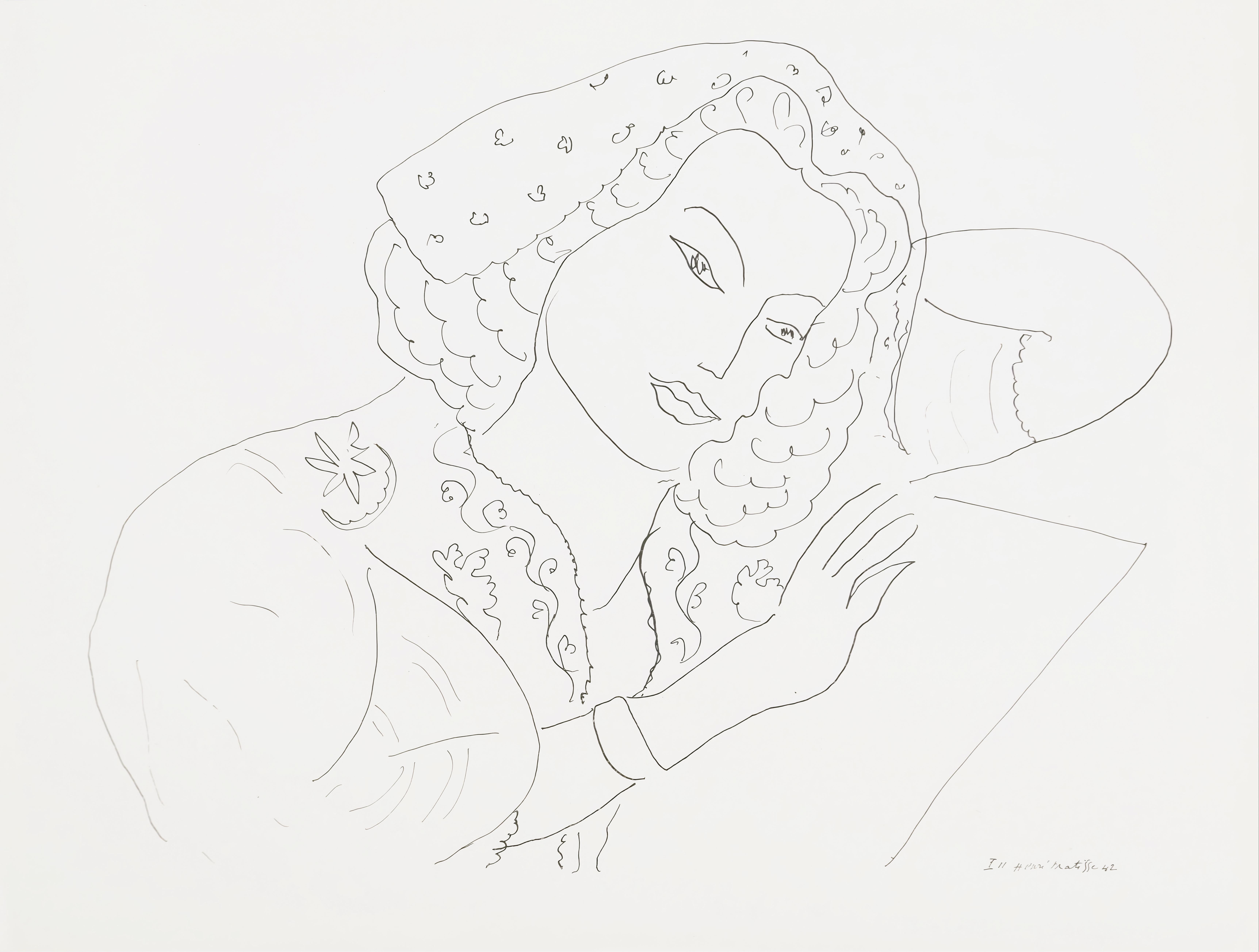 Titre : Thème I 11
Date : 7 février 1943
Technique : collotype sur papier vélin pur fil
Dimensions : 10,04 x 13,15 pouces
Condit : Très bon
Inscription : Signé dans la plaque, non numéroté
Éditeur : Martin Fabiani, éditeur, Paris
Imprimeur : Georges