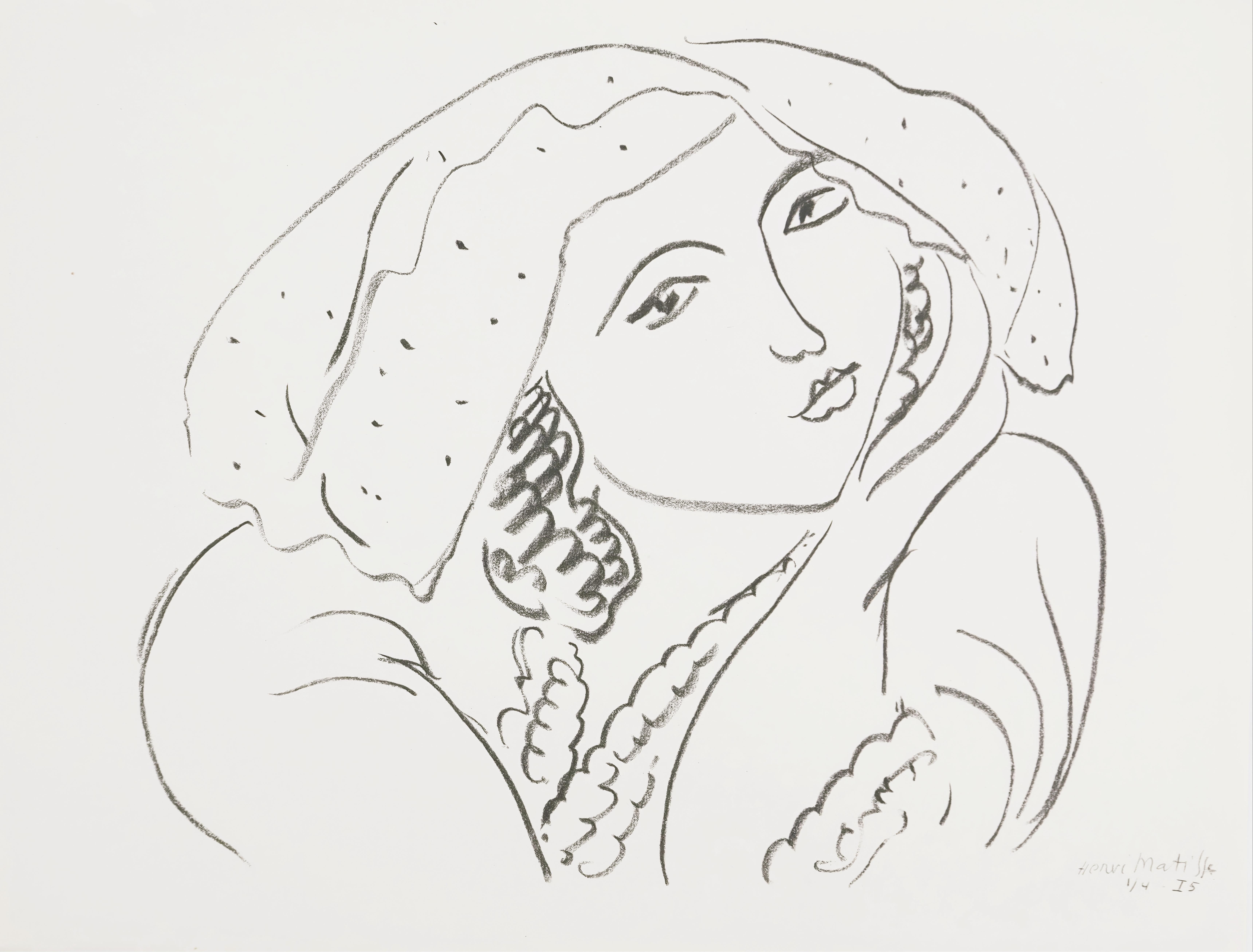 Henri Matisse, Theme I 5, from Themes and Variations, 1943 (after)
