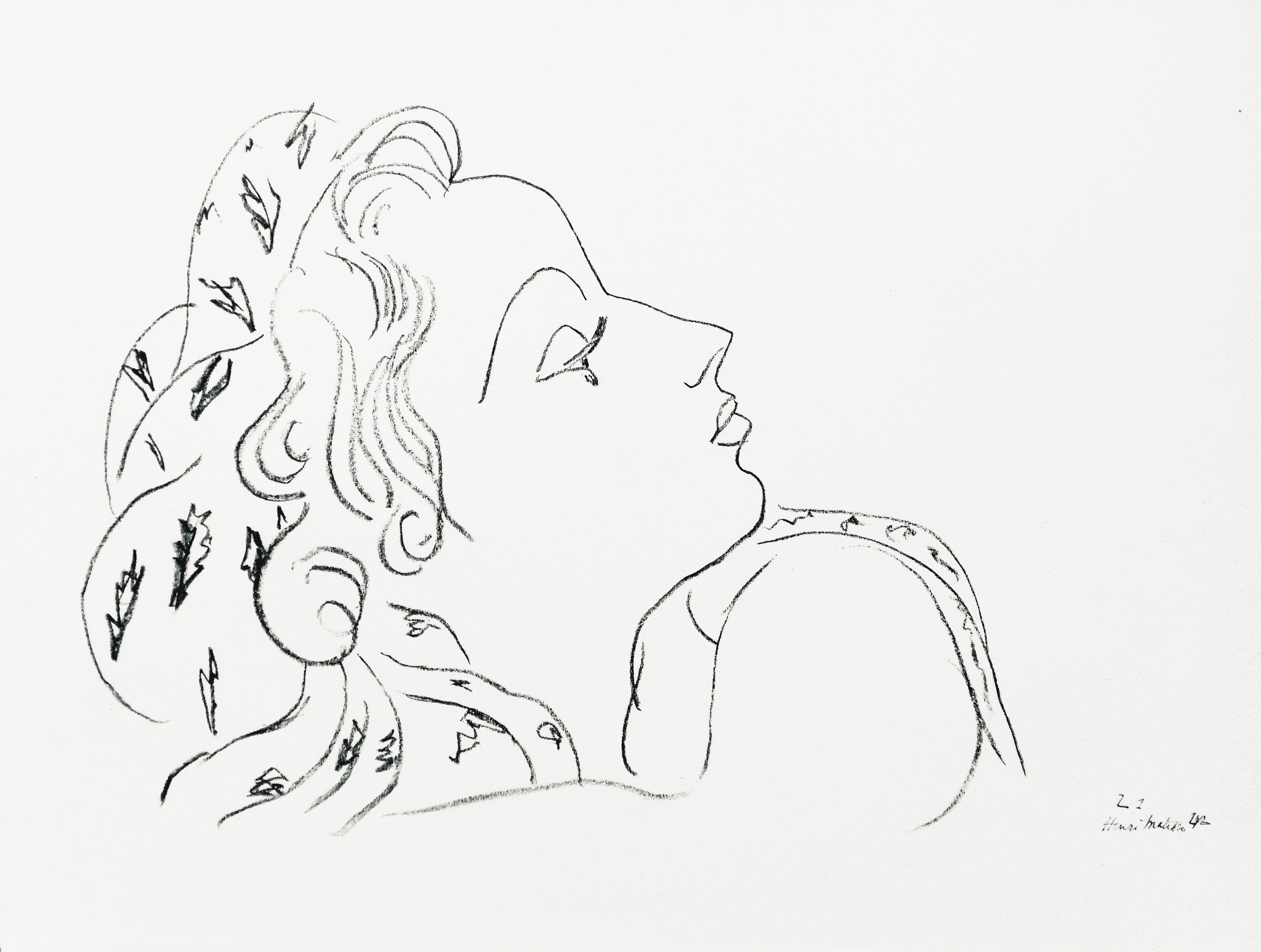 Henri Matisse, Theme L 1, from Themes and Variations, 1943 (after)