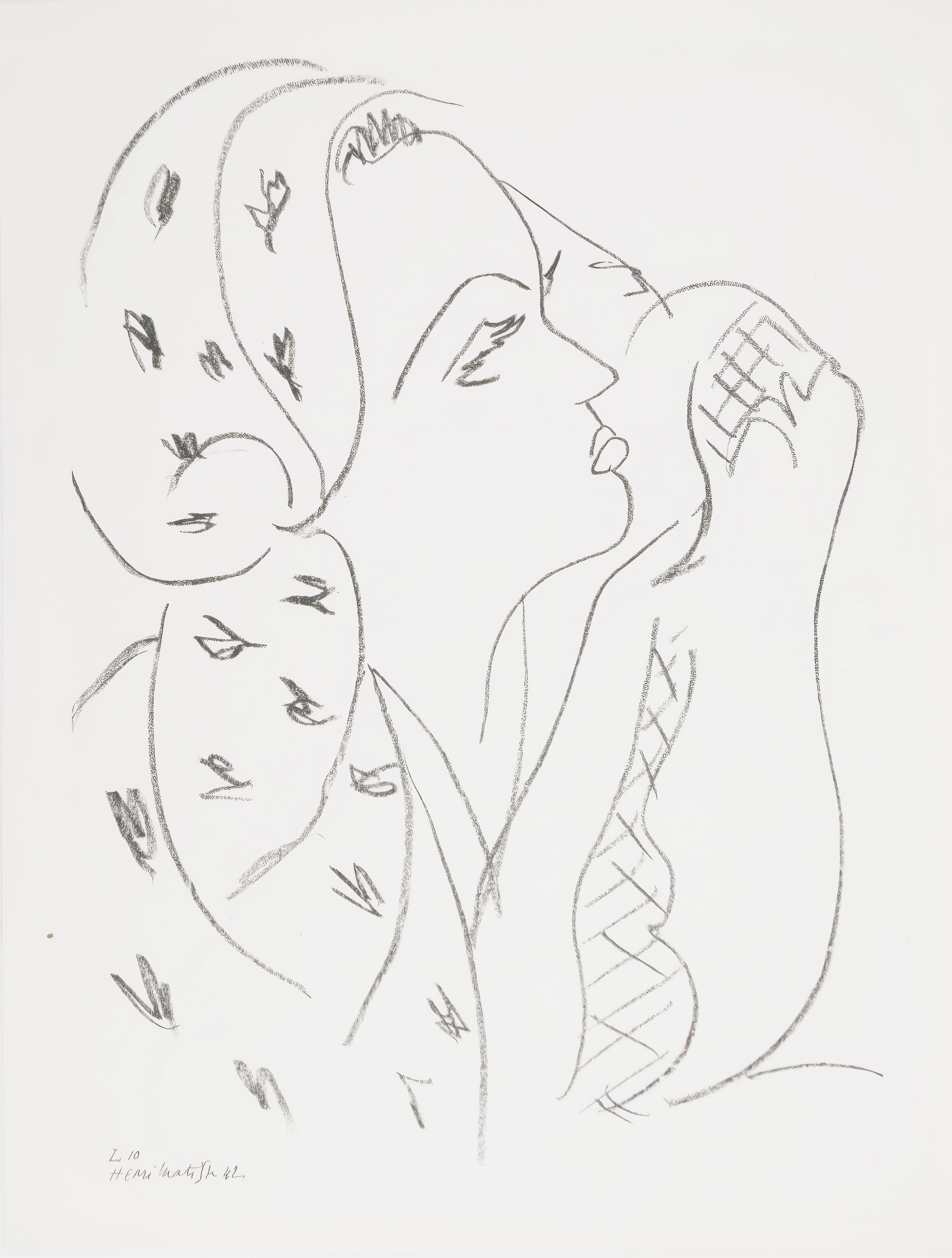 Henri Matisse, Thème L 10, extrait de « Thèmes et variations », 1943 (d'après)