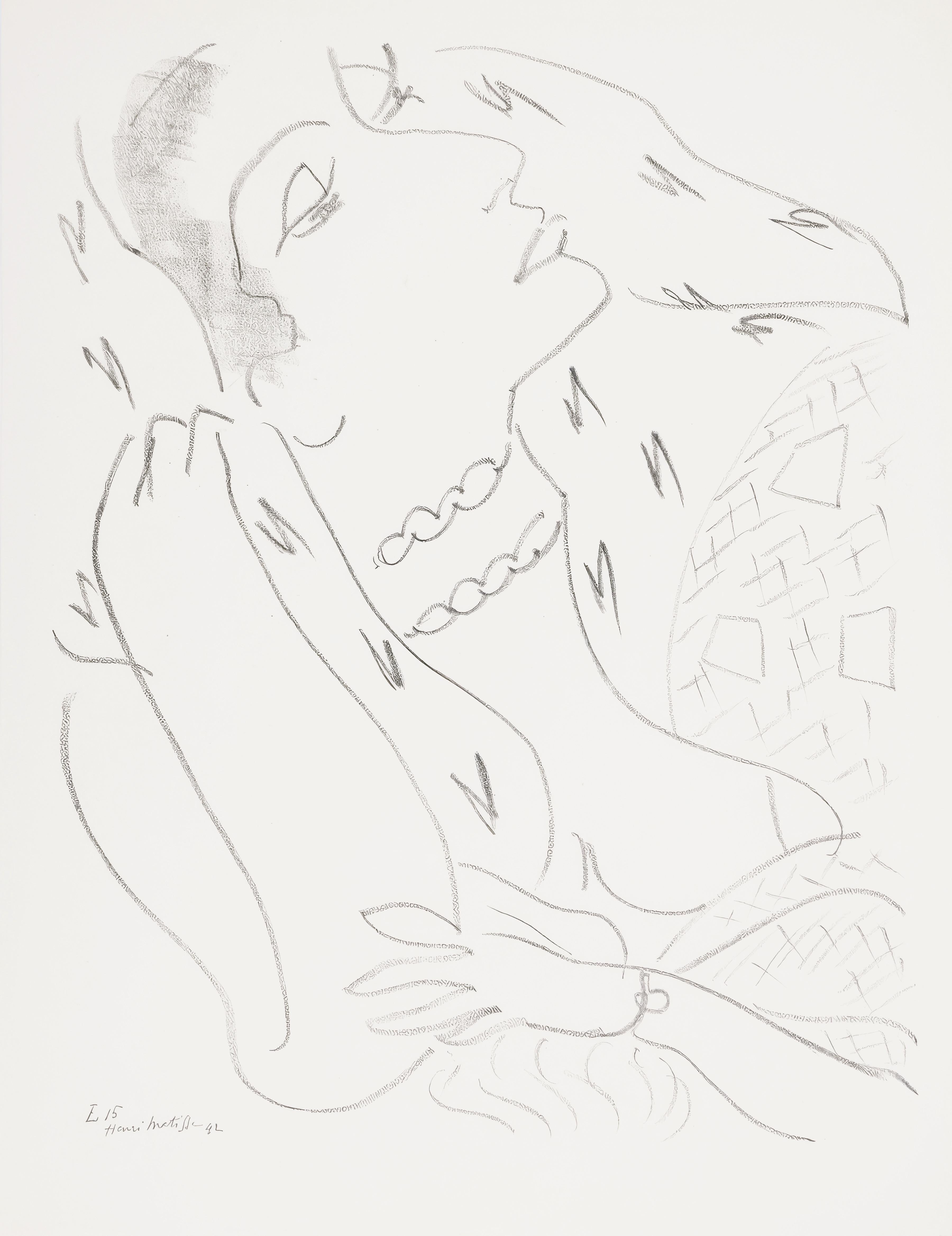 Henri Matisse, Theme L 15, from Themes and Variations, 1943 (after)