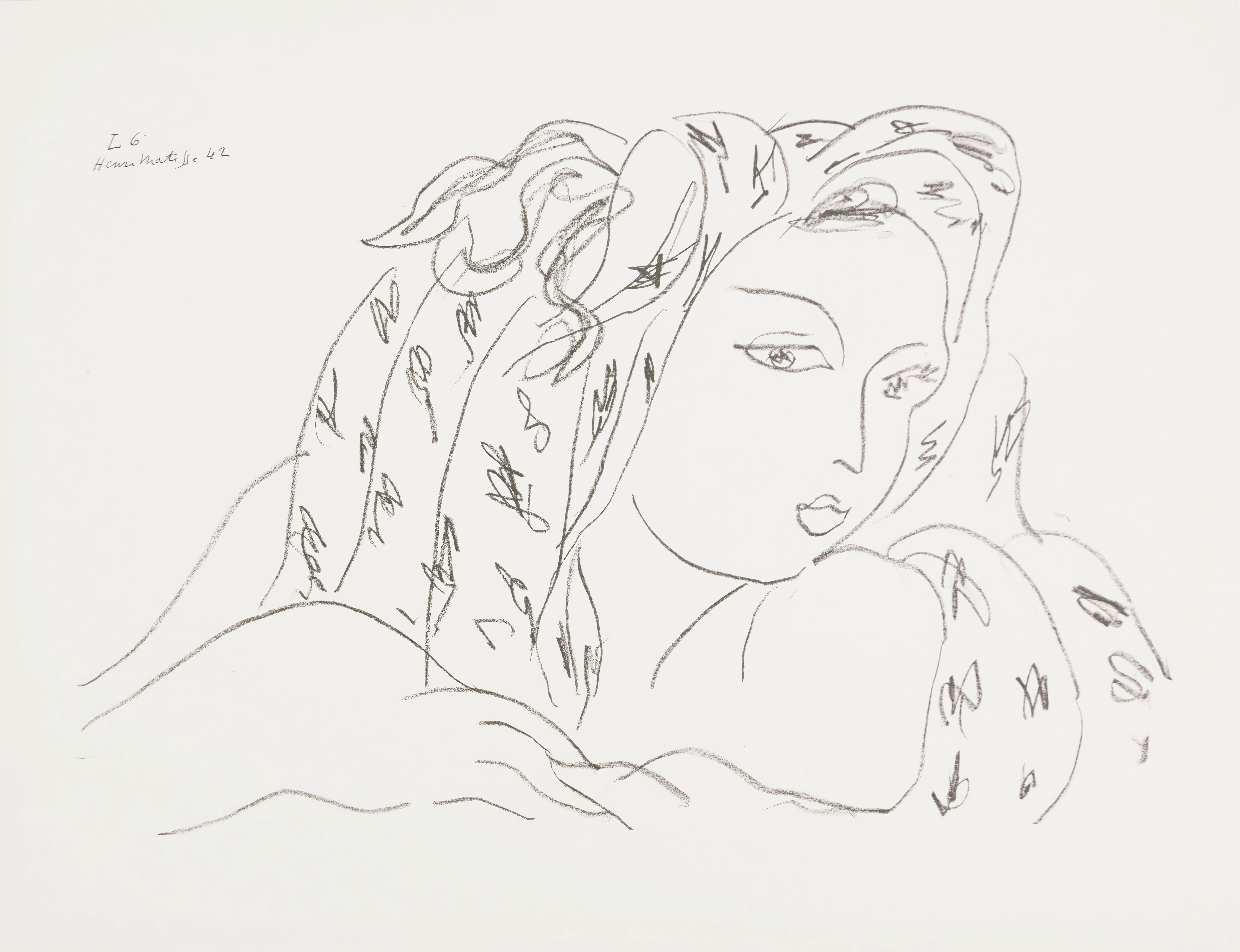 Henri Matisse, «Tema L 6», de «Temas y variaciones», 1943 (según)