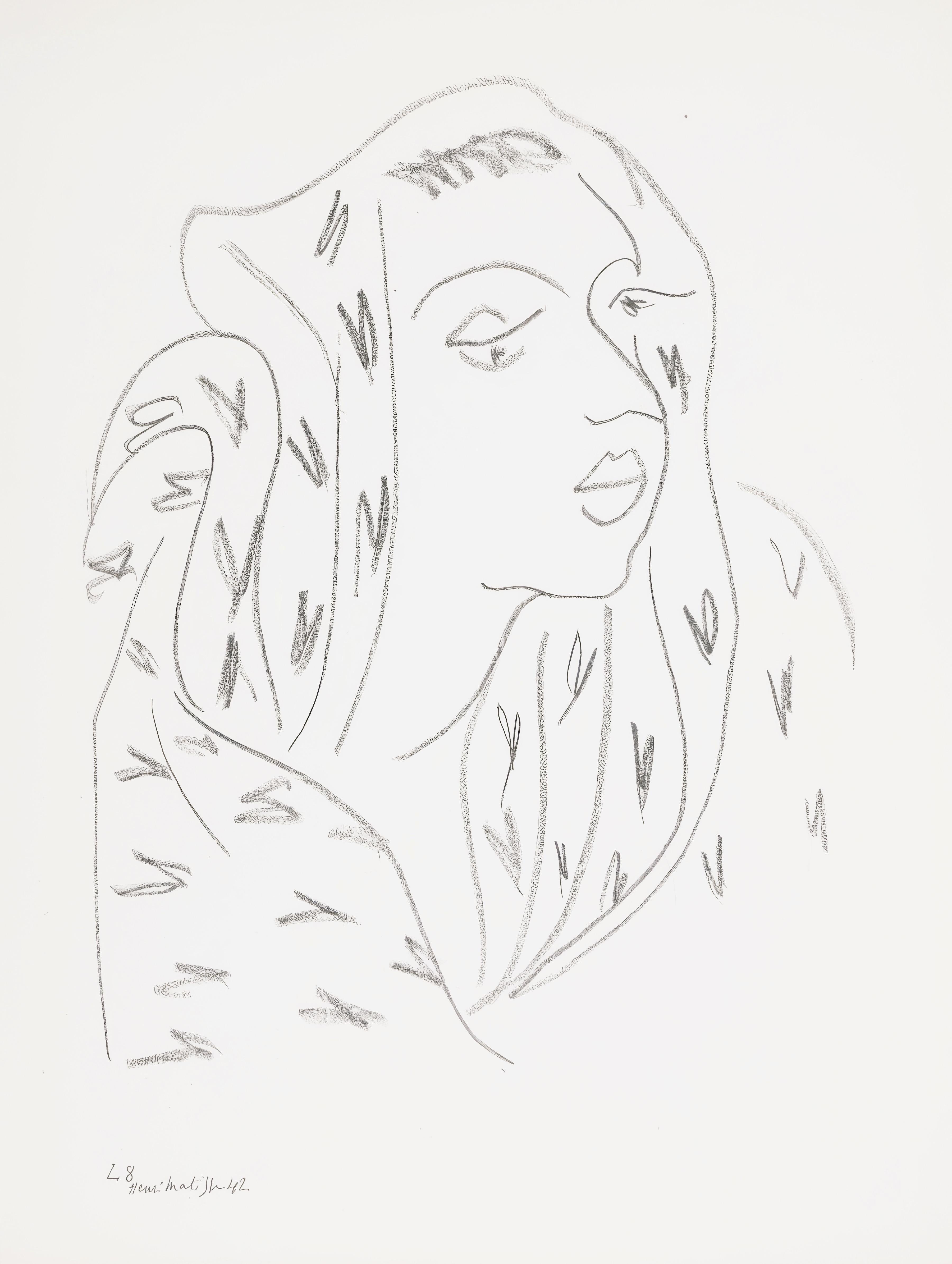 Title: Theme L 8
Year: February 7, 1943
Medium: Collotype on vélin pur fil paper
Size: 13.15 x 10.04 inches
Condition: Very good
Inscription: Signed in the plate, unnumbered
Publisher: Martin Fabiani, éditeur, Paris
Printer: Georges Duval,