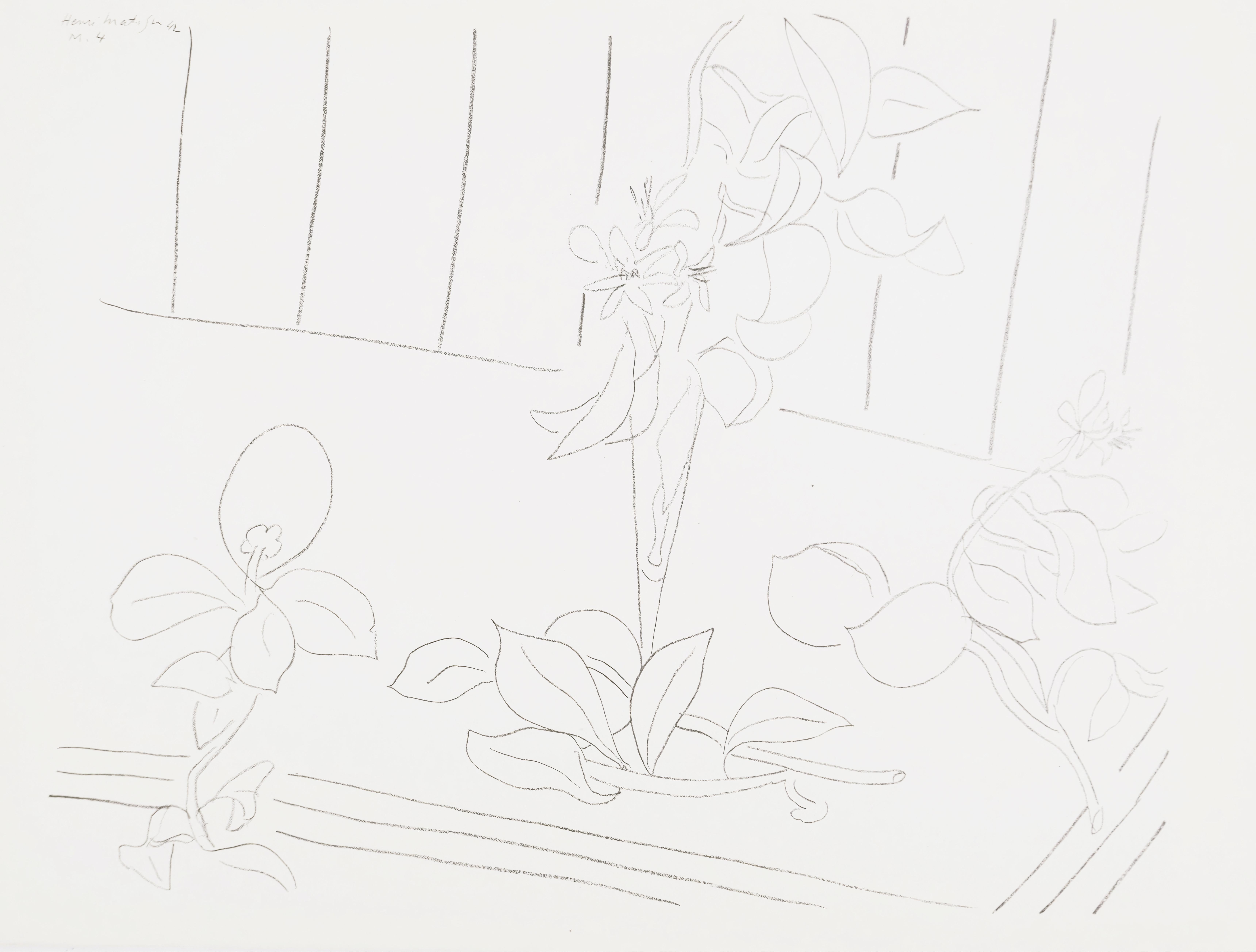 Henri Matisse, Thème M 4, extrait de « Thèmes et variations », 1943 (d'après)