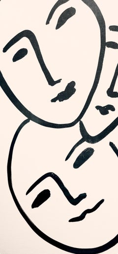 Henri Matisse, Three Heads. To Friendship, from Apollinaire, 1952